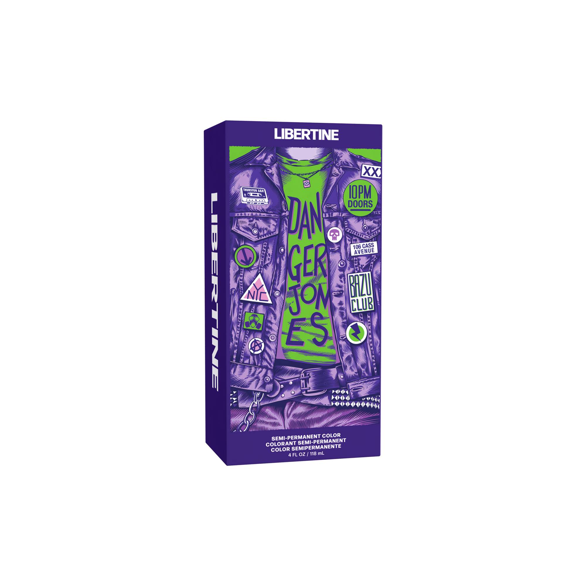 Coloration semi-permanente Libertine violet de la marque Danger Jones Contenance 118ml - 1
