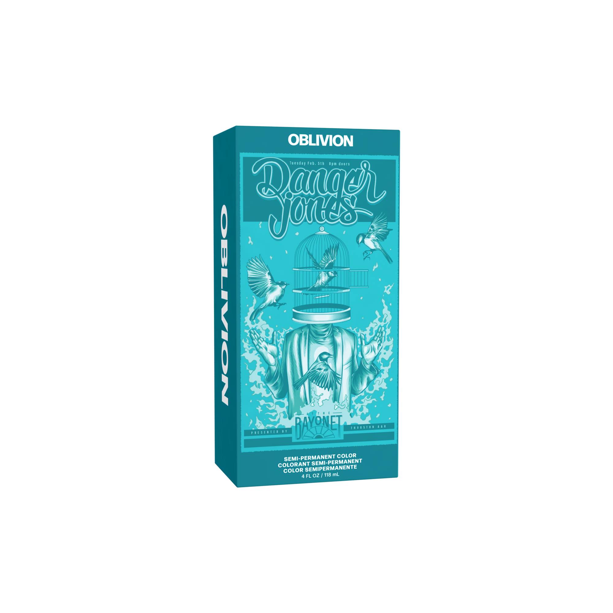 Coloration semi-permanente Oblivion turquoise de la marque Danger Jones Contenance 118ml - 1