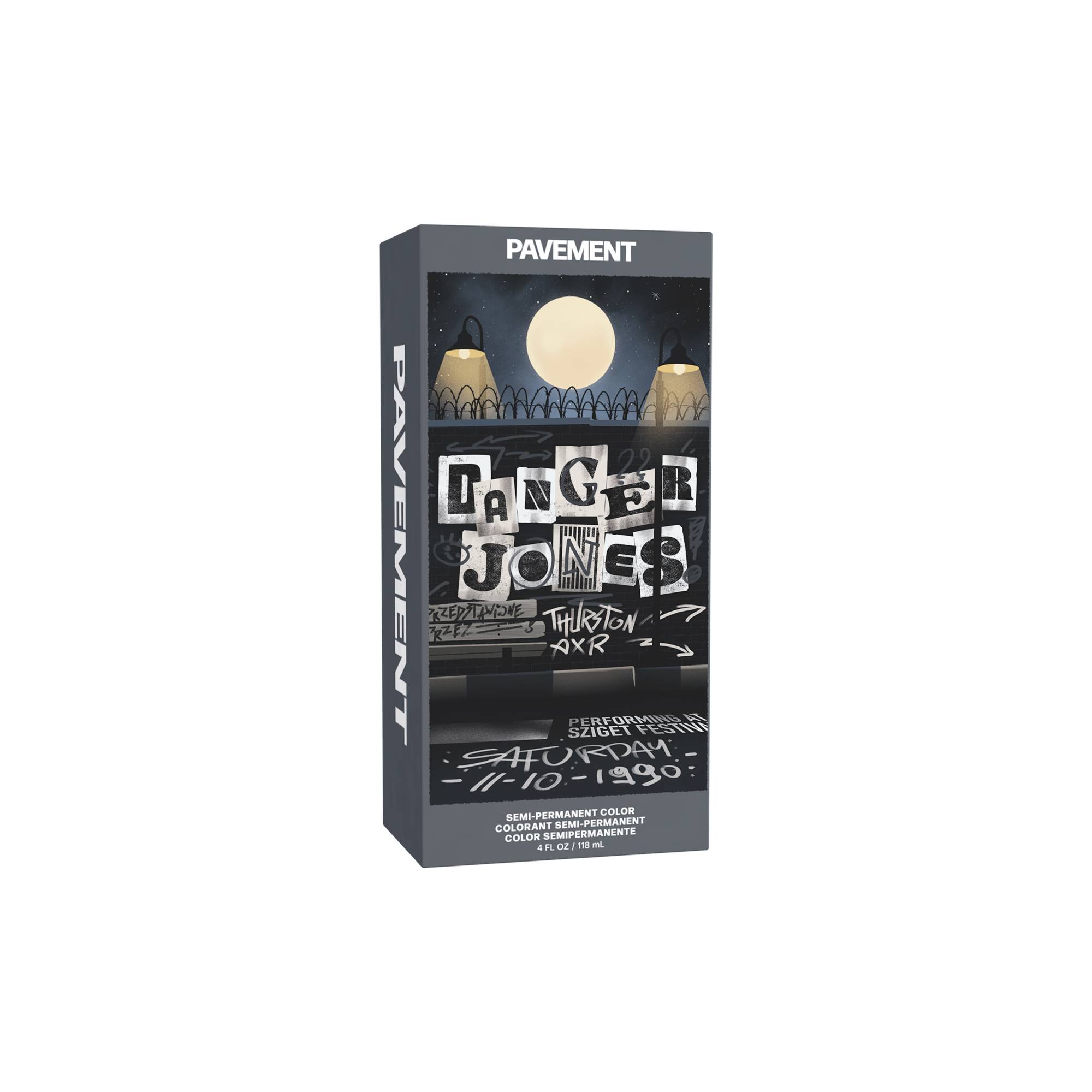 Coloration semi-permanente Pavement gris de la marque Danger Jones Contenance 118ml - 1