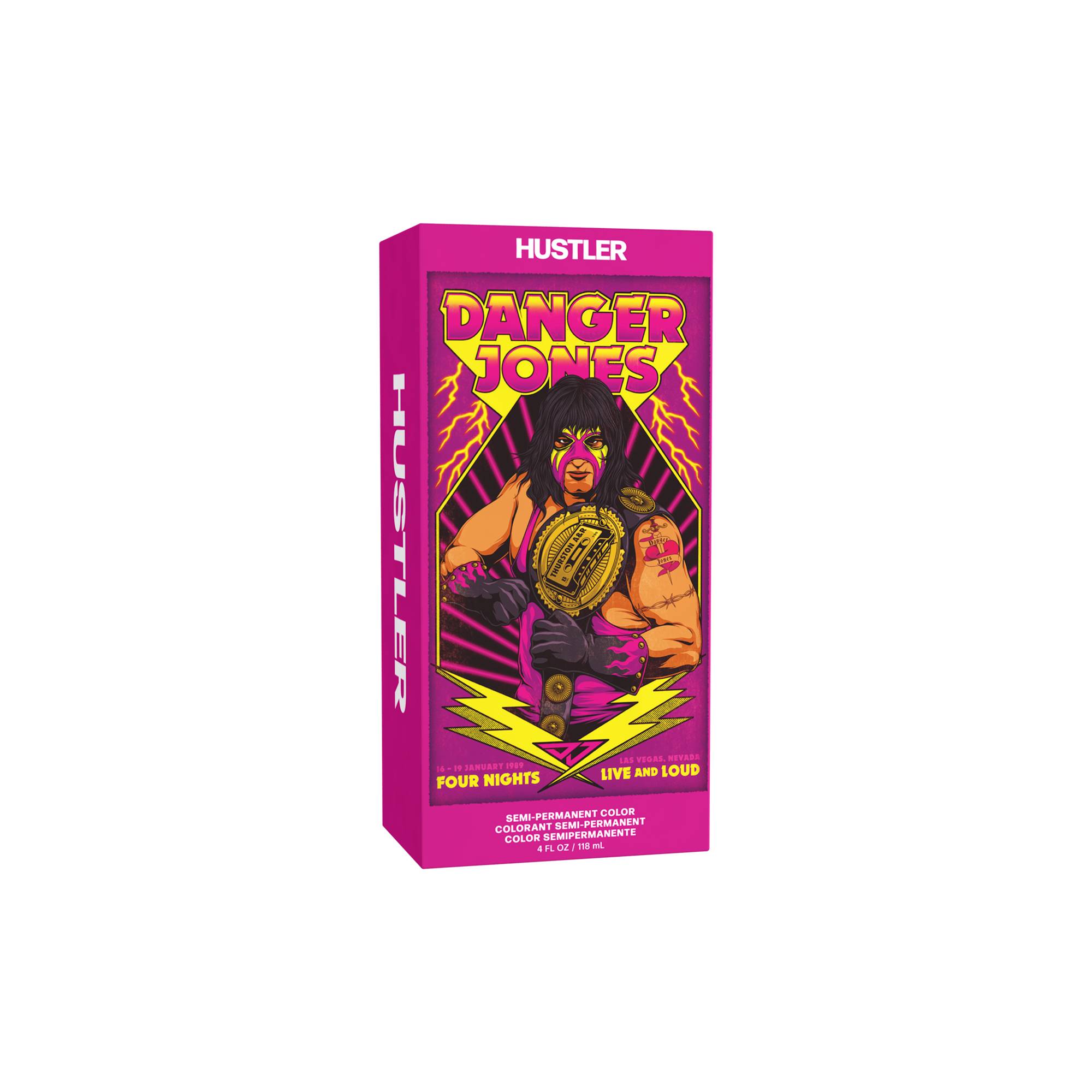 Coloration semi-permanente Hustler - Rose fuchsia de la marque Danger Jones Contenance 118ml - 1