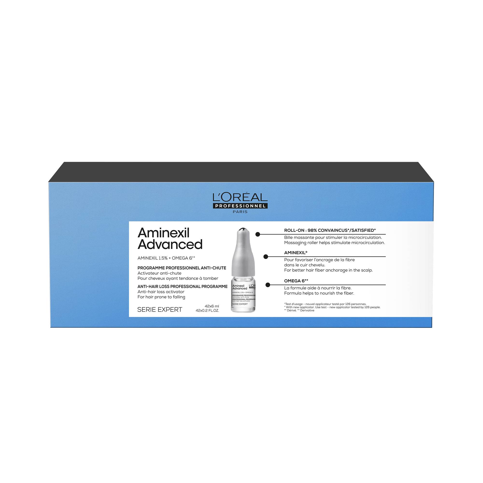 Activateur anti-chute Aminexil Advanced 42x6ml de la marque L'Oréal Professionnel Contenance 252ml - 1