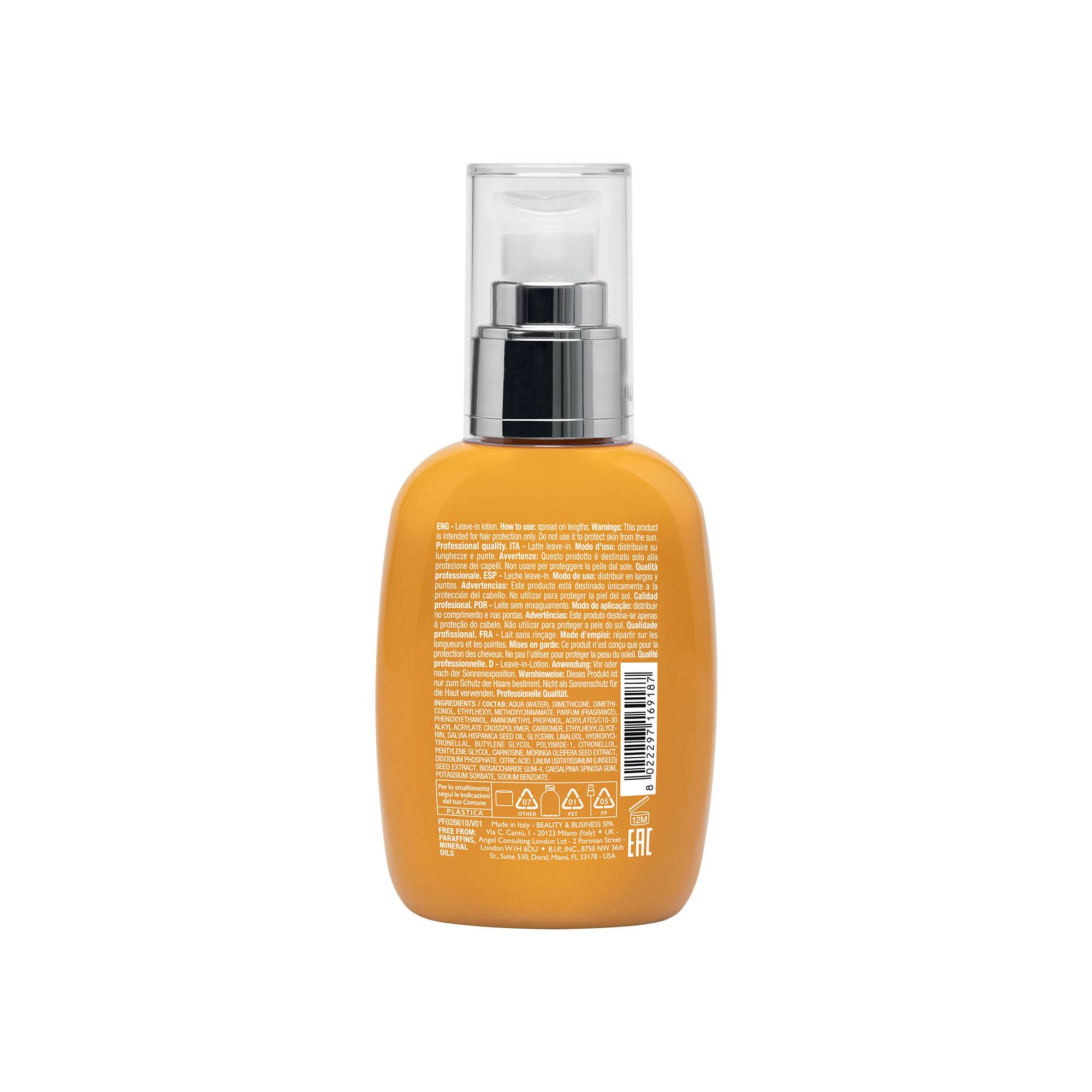 Lait protecteur cheveux sans rinçage avec filtre UV Semi Di Lino Sunshine de la marque Alfaparf Milano Contenance 125ml - 2