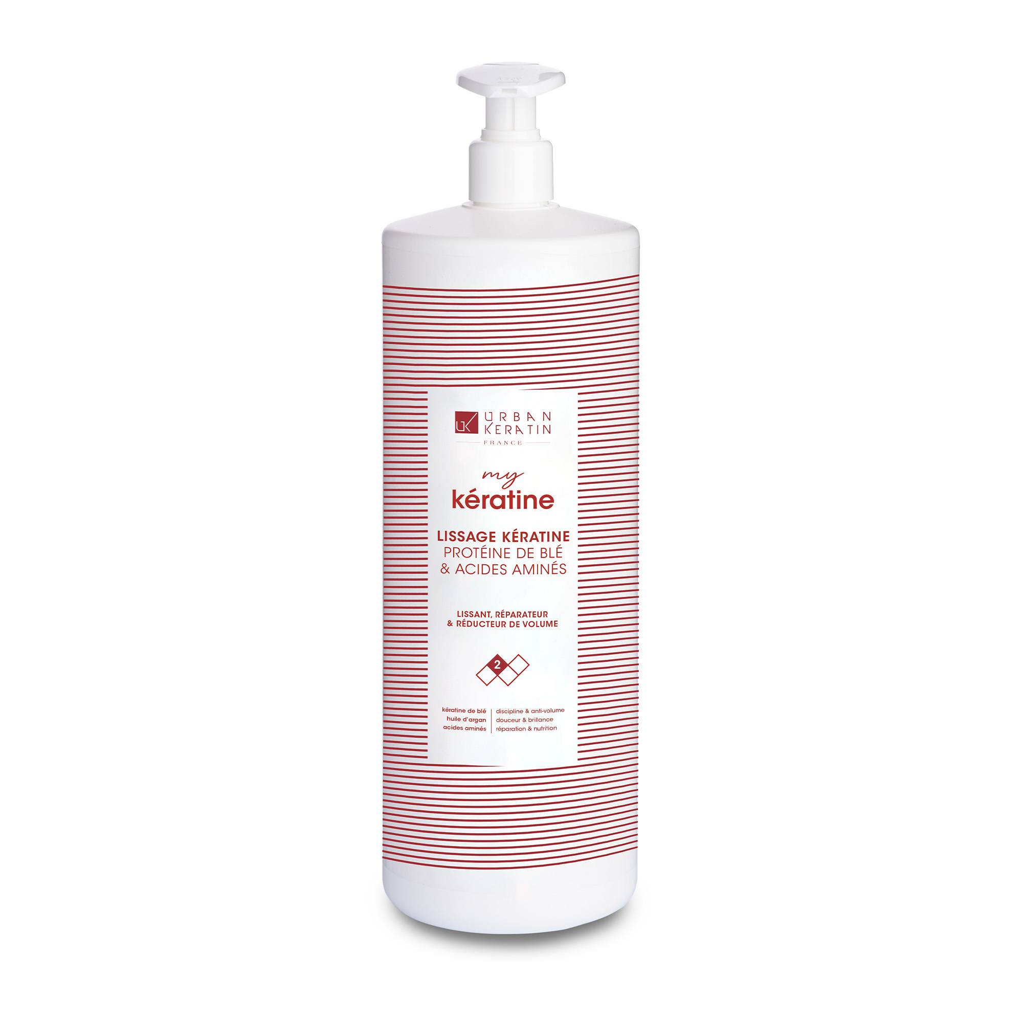 Traitement lissant à la kératine - Step 2 Keratin Treatment de la marque Urban Keratin Contenance 1000ml - 1