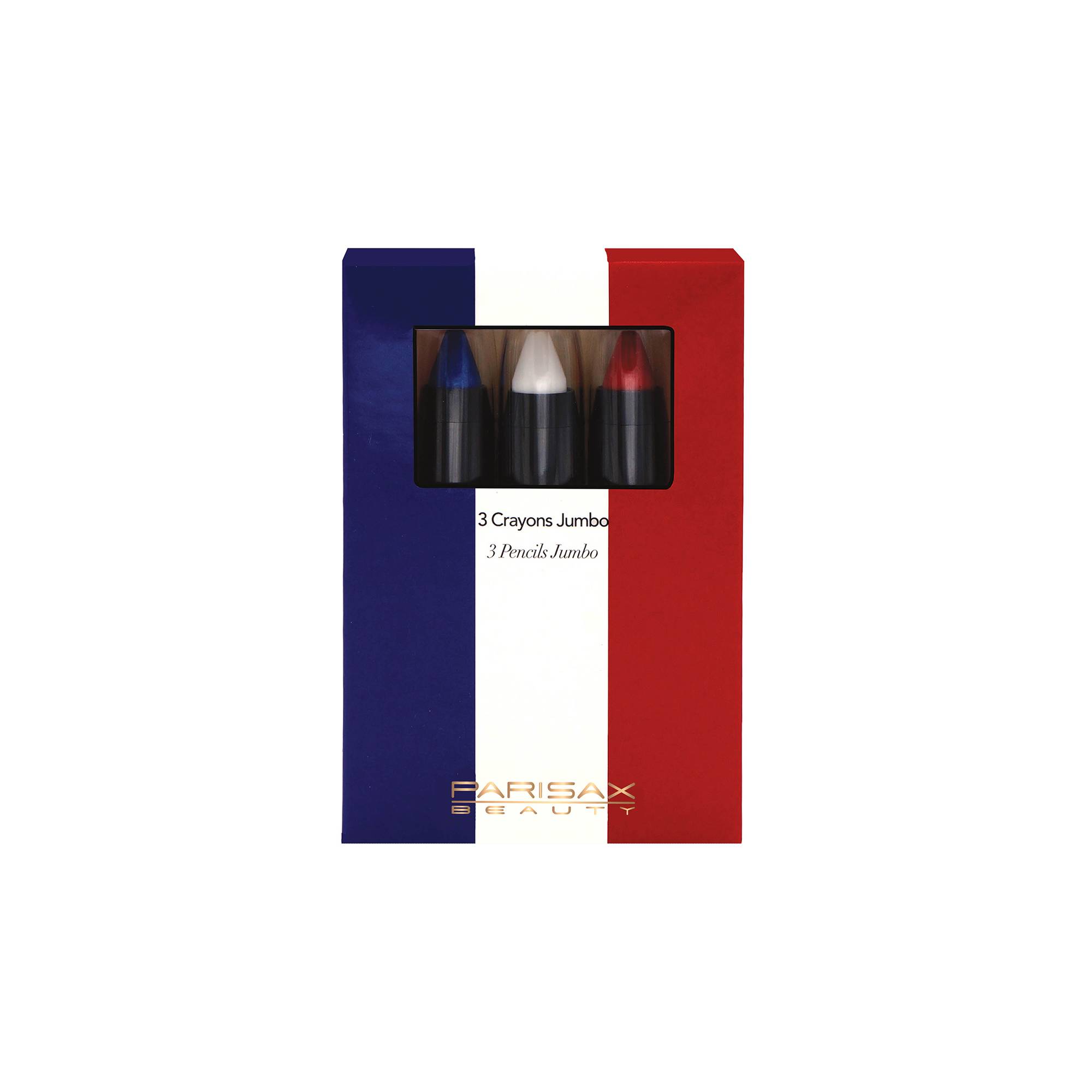 Trio crayons jumbo Bleu Blanc Rouge de la marque Parisax Contenance 7g - 1