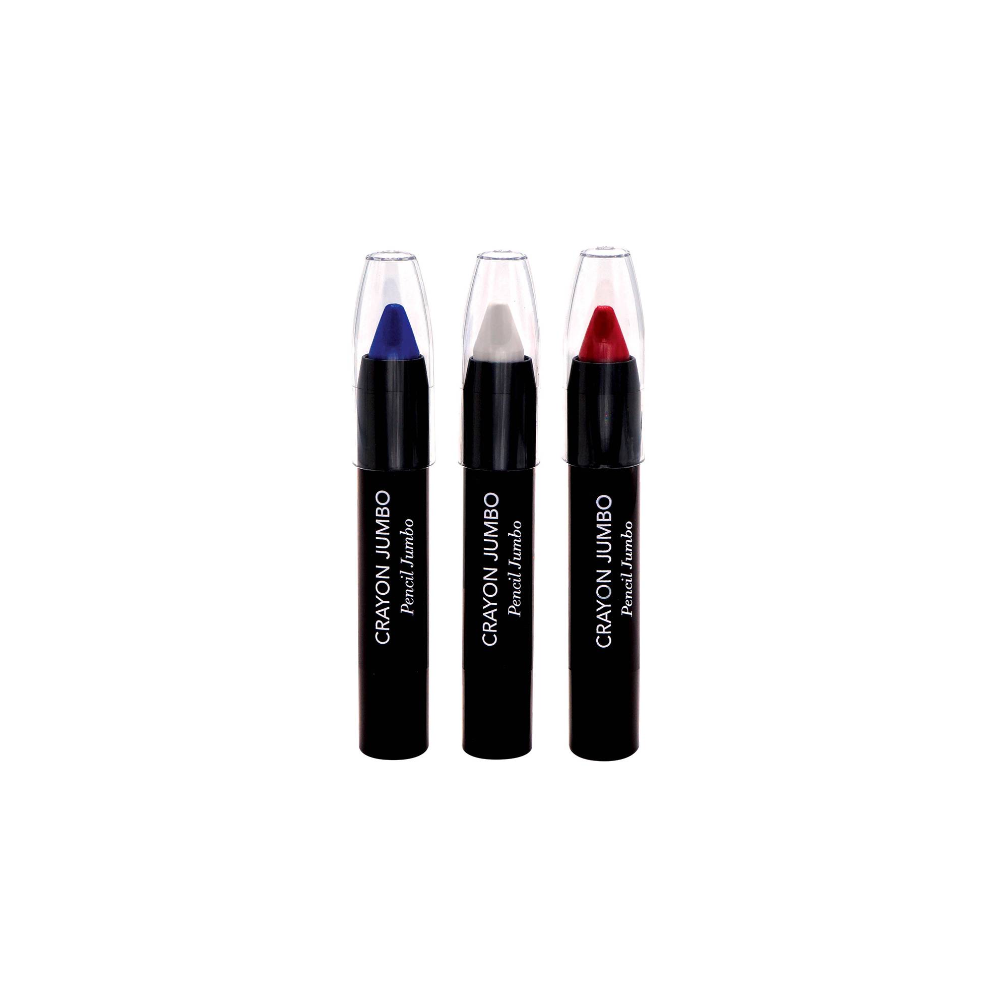 Trio crayons jumbo Bleu Blanc Rouge de la marque Parisax Contenance 7g - 2