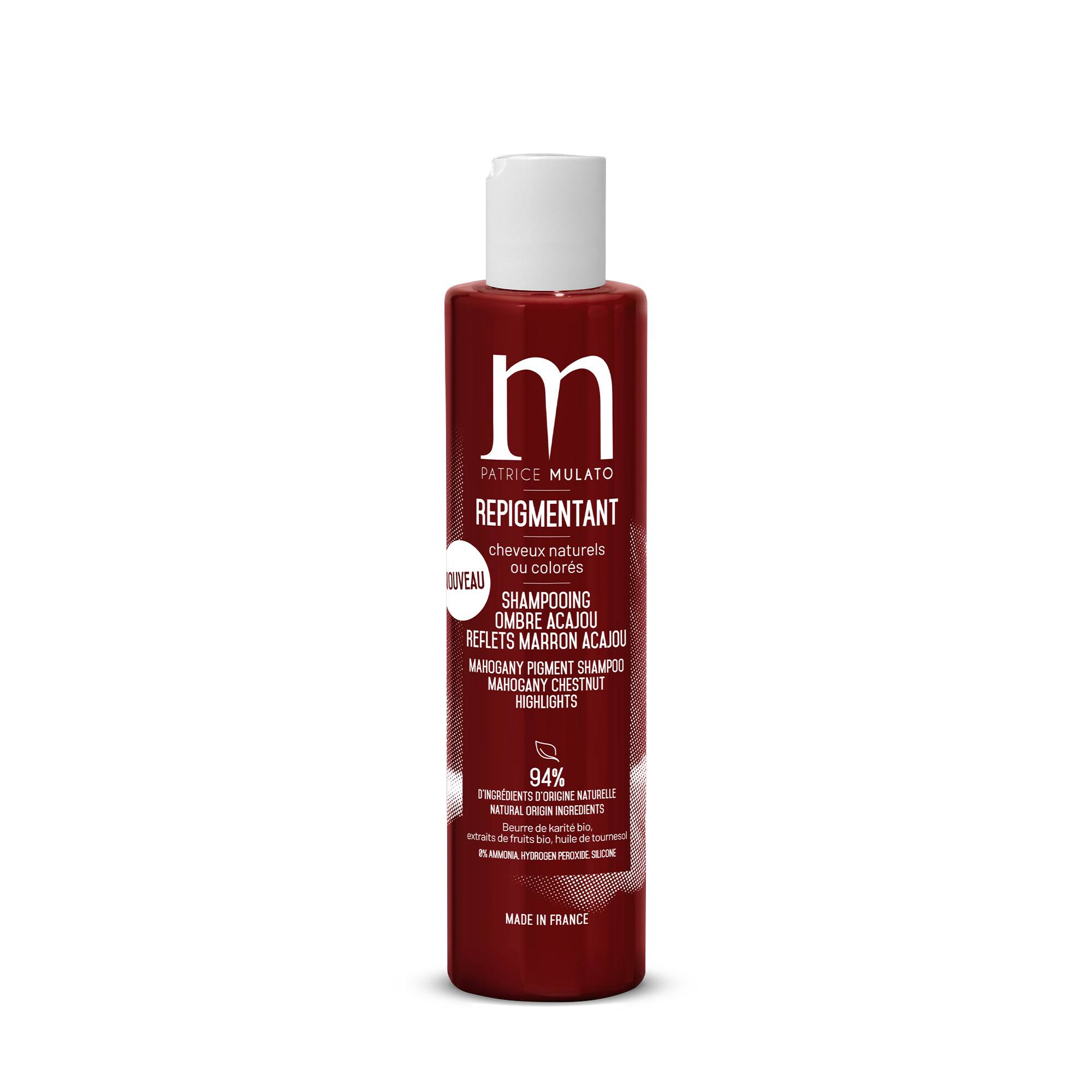 Shampooing repigmentant ombre acajou de la marque Mulato Contenance 200ml - 1