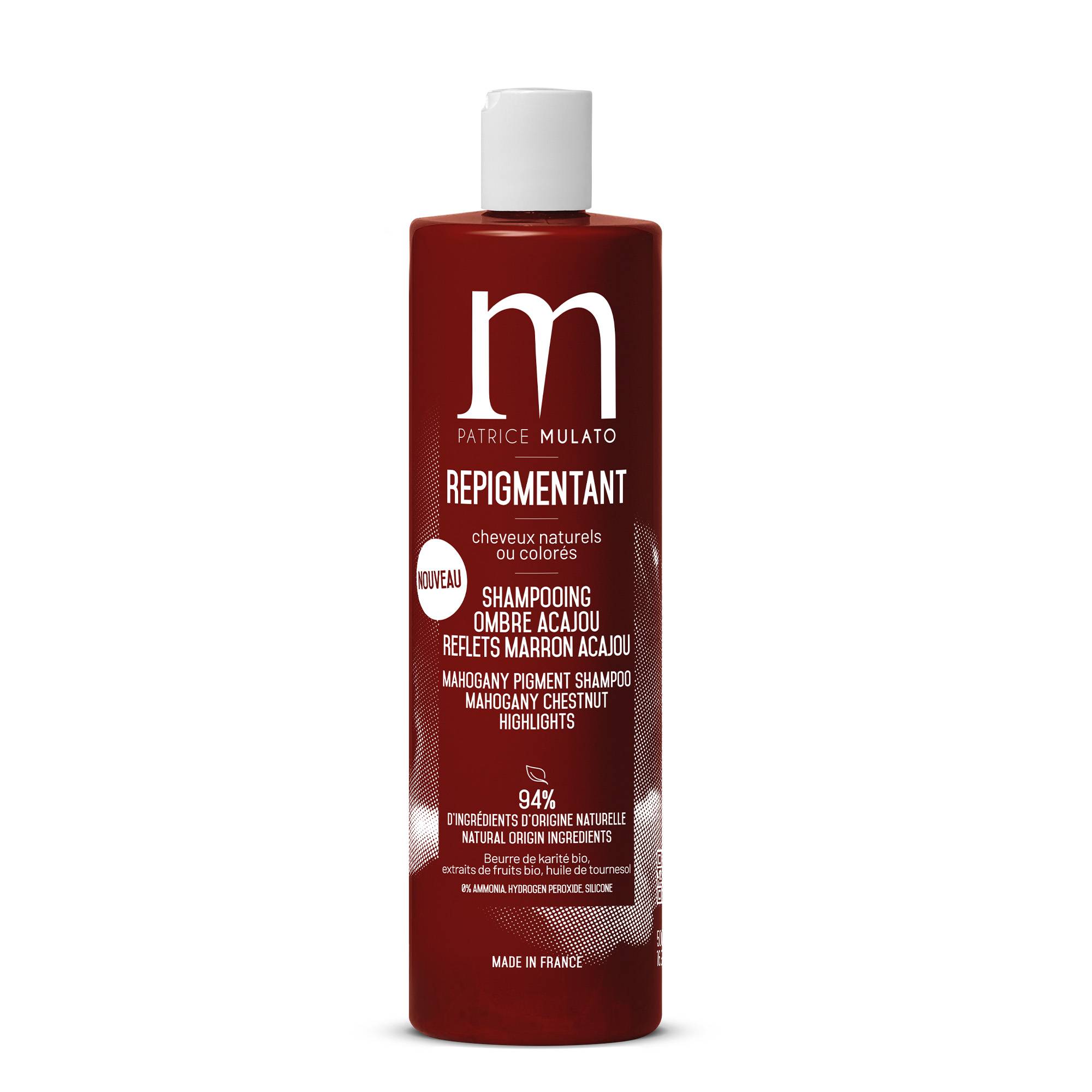 Shampooing repigmentant ombre acajou de la marque Mulato Contenance 500ml - 1