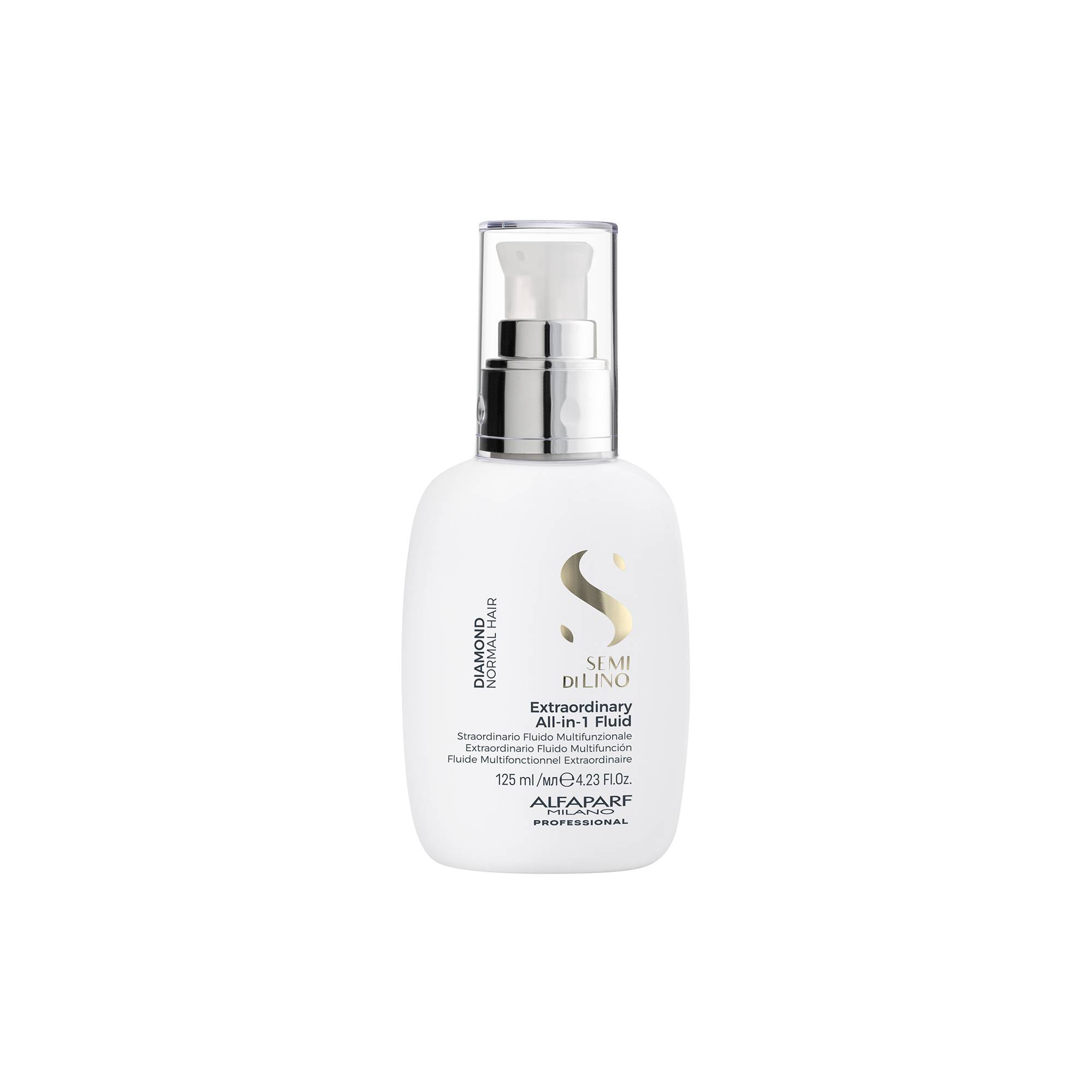 Fluide tout-en-un sans rinçage Diamond Semi Di Lino de la marque Alfaparf Milano Contenance 125ml - 1