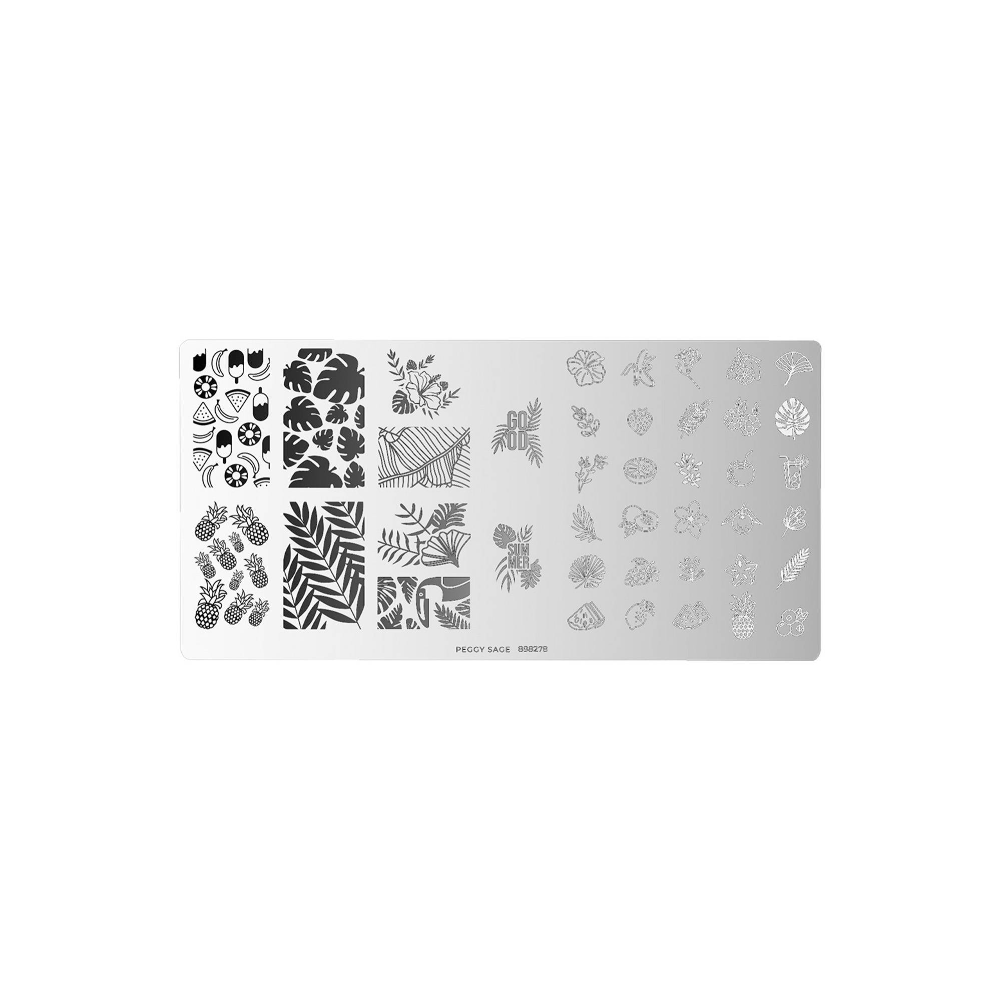 Plaque de stamping - tropical punch de la marque Peggy Sage - 1