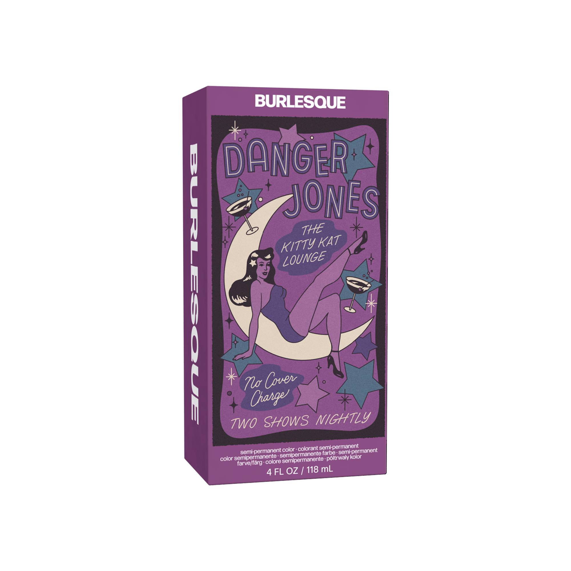 Coloration semi-permanente Burlesque mauve de la marque Danger Jones Contenance 118ml - 1