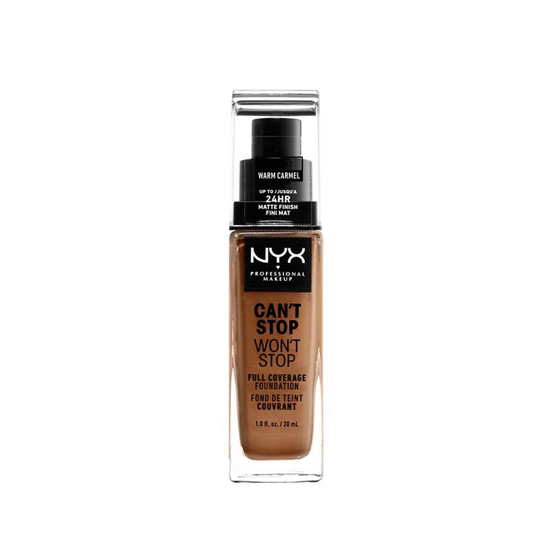 Fond de teint liquide Can't Stop Won't Stop - Warm Caramel de la marque NYX Professional Makeup Contenance 30ml - 2