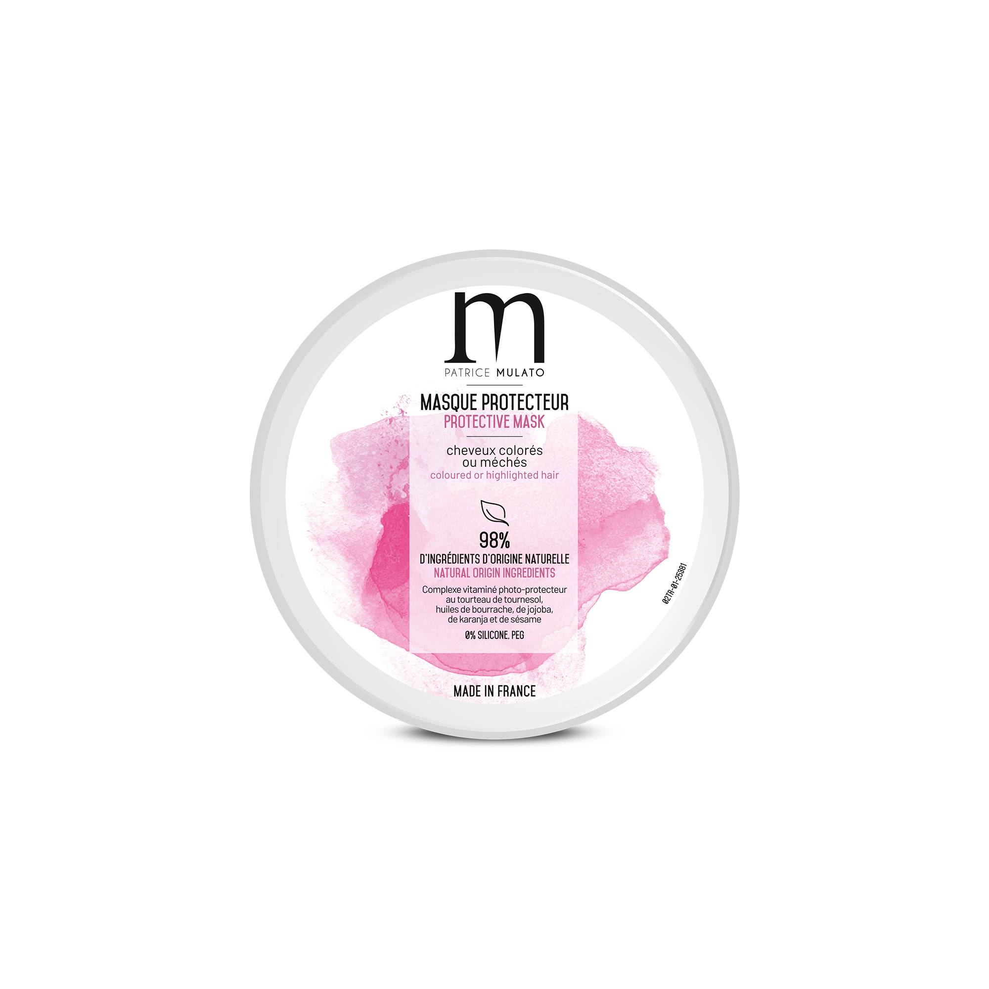 Masque protecteur Traitant cheveux colorés ou méchés de la marque Mulato Contenance 200ml - 2