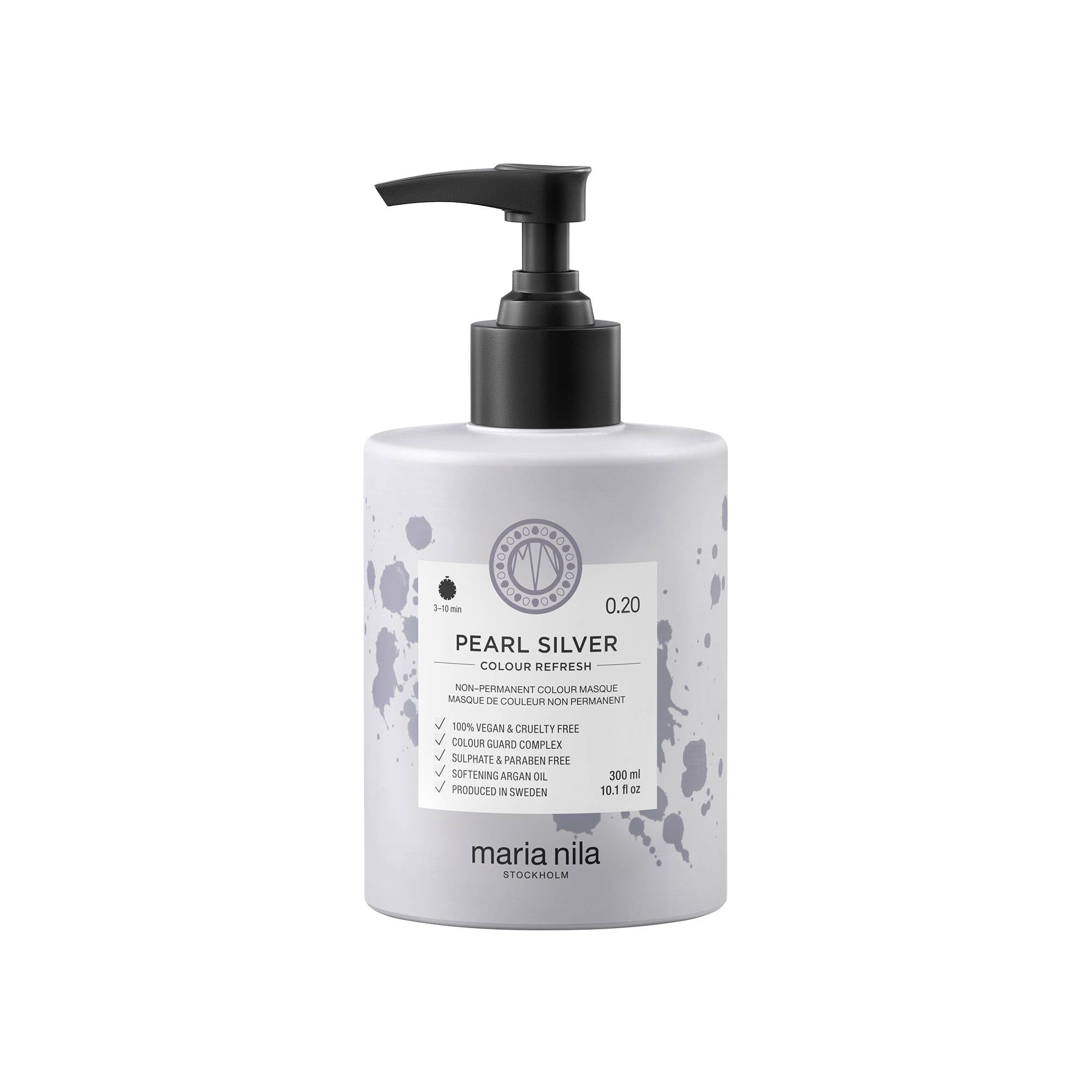 Masque repigmentant Colour Refresh 0.20 Pearl silver de la marque Maria Nila Contenance 300ml - 1
