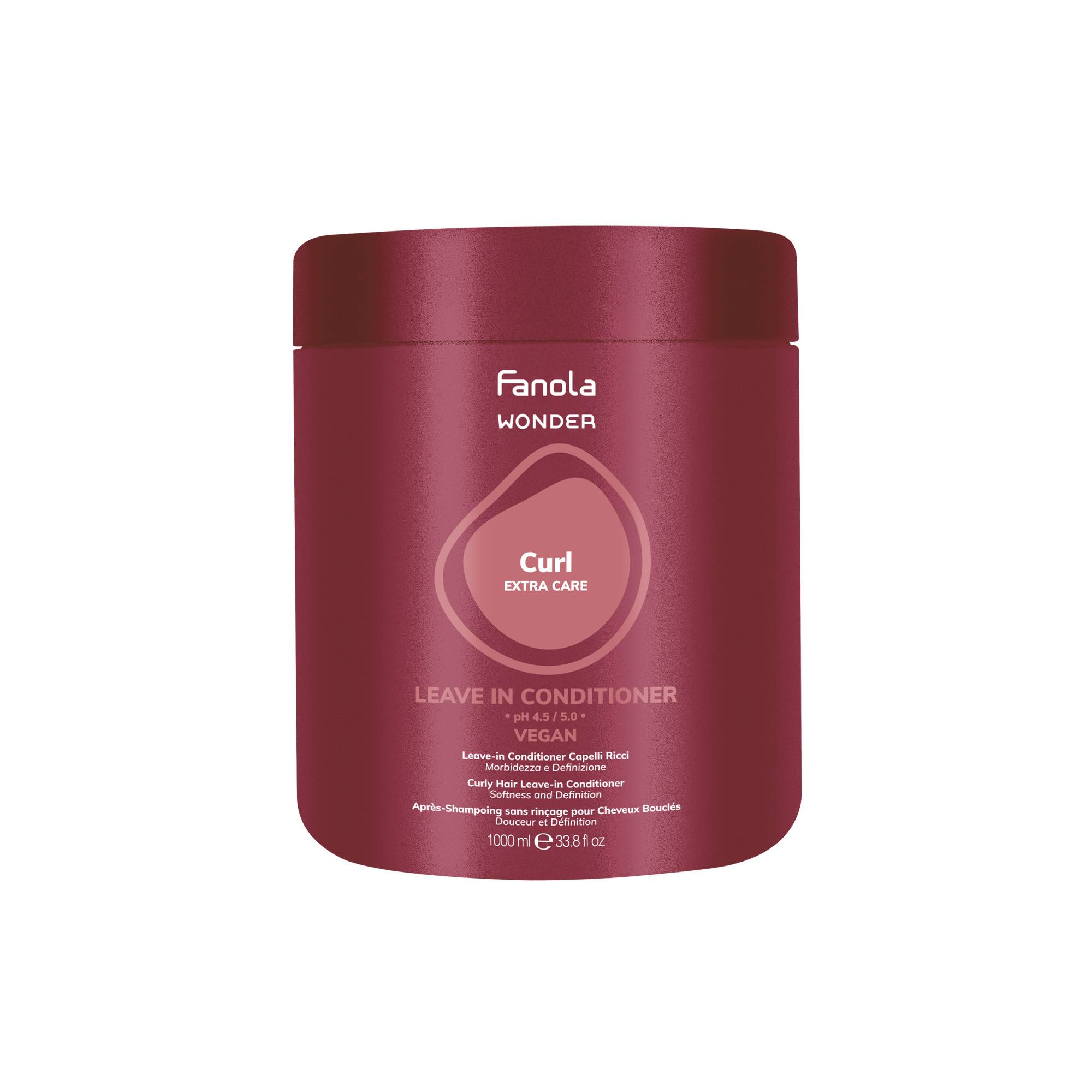 Après-shampooing Leave-In Hydratant Wonder Curl de la marque Fanola Contenance 1000ml - 1