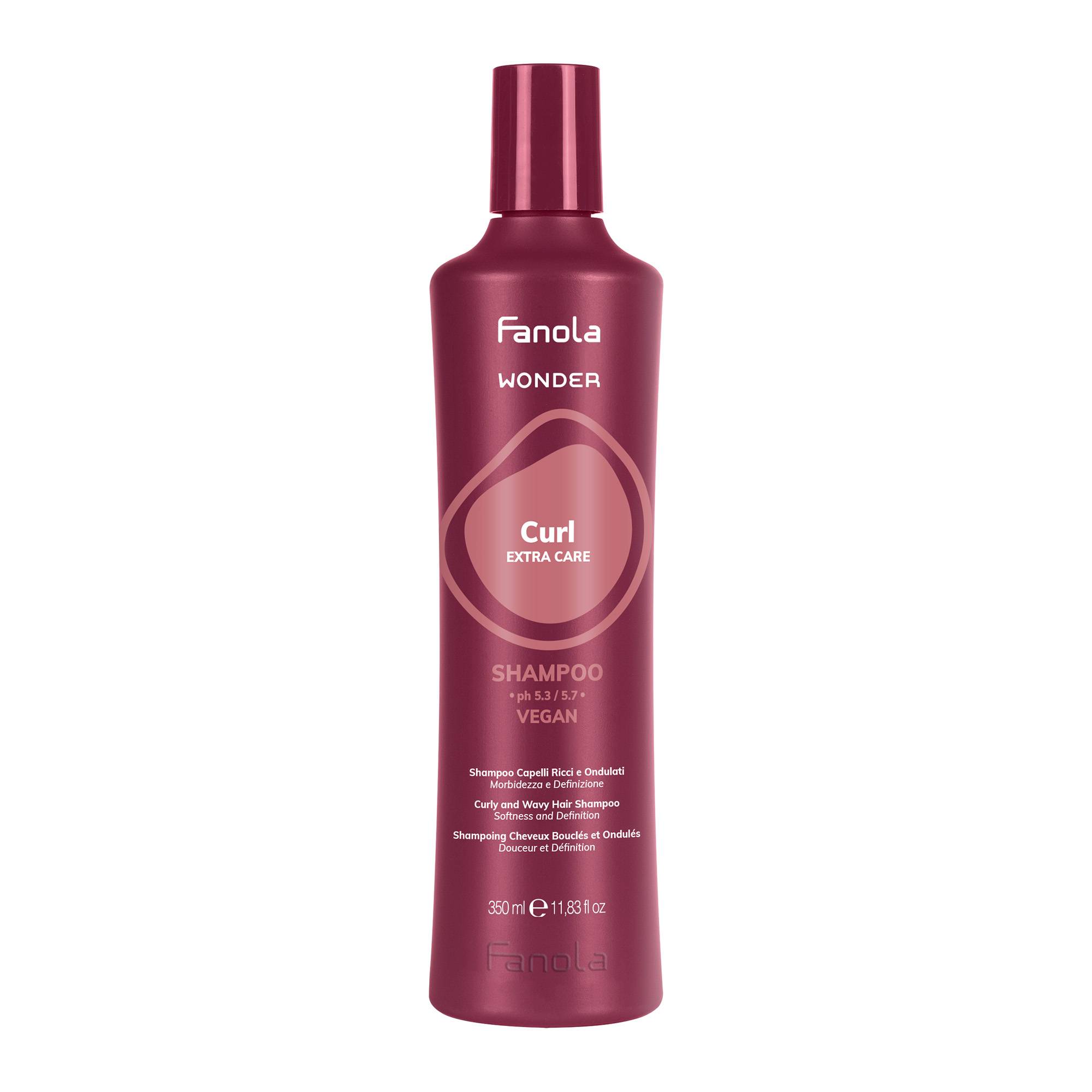 Shampoing hydratant douceur Wonder Curl - cheveux bouclés et ondulés de la marque Fanola Contenance 350ml - 1