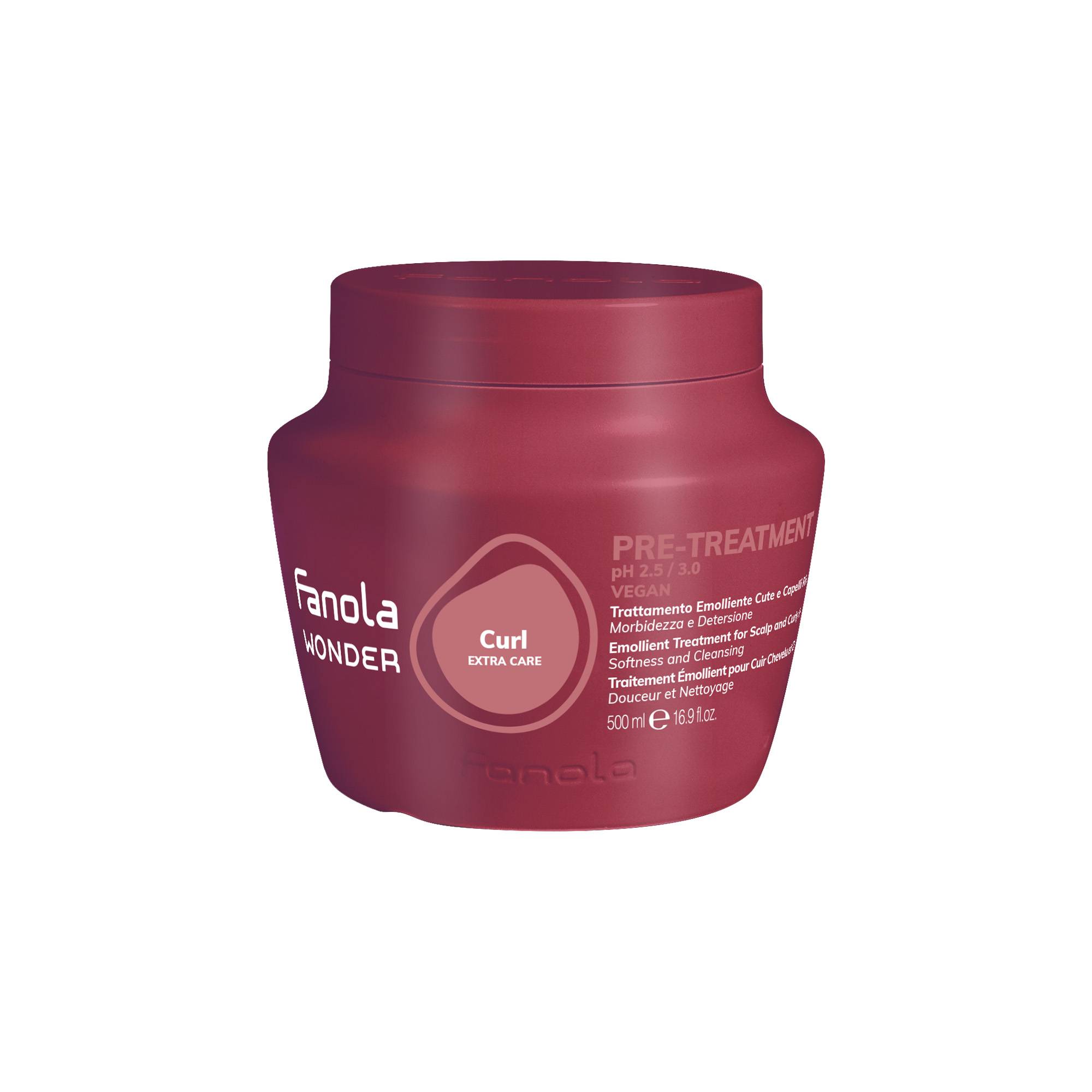 Soin pré-traitement émollient cuir chevelu Wonder Curl de la marque Fanola Contenance 500ml - 1