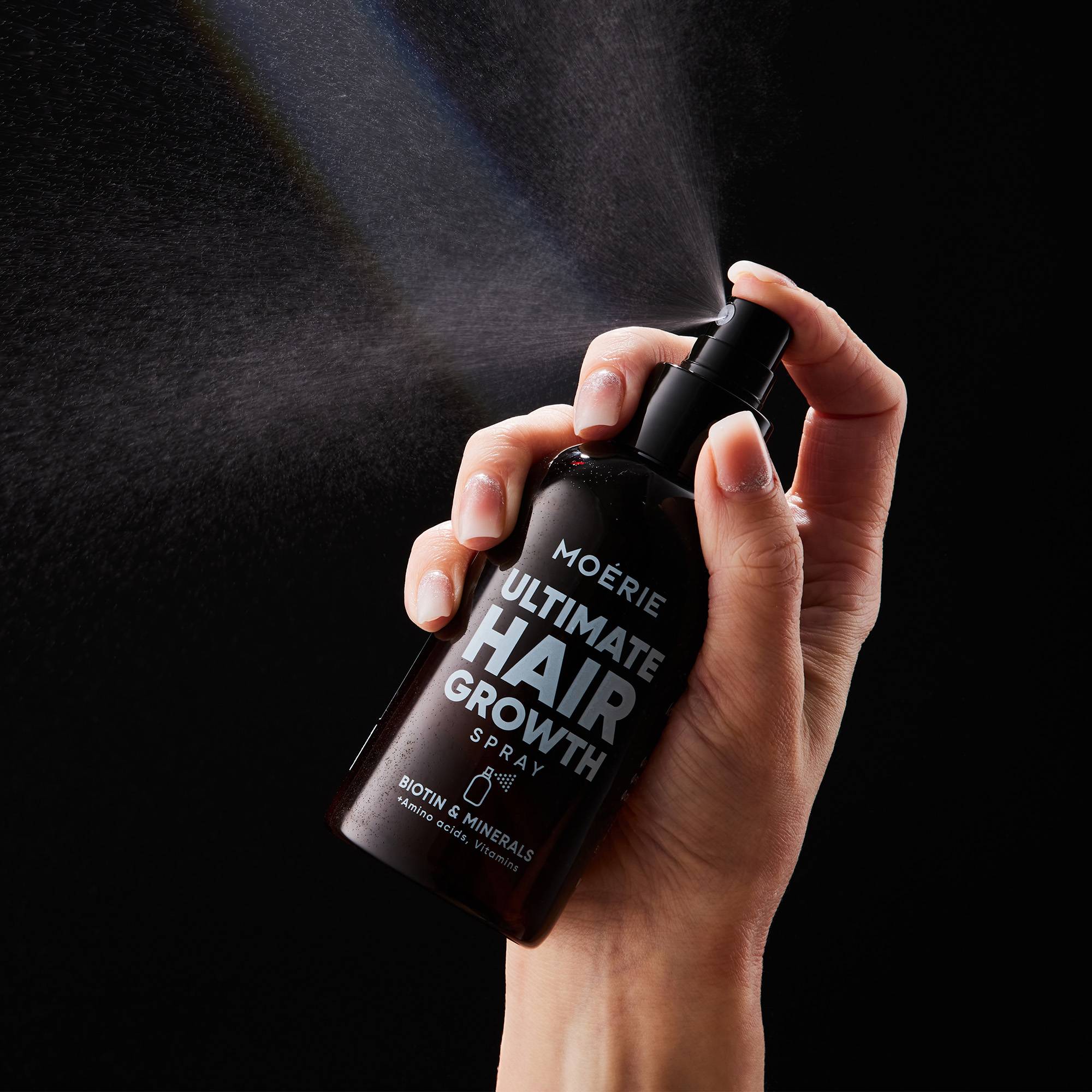 Spray de croissance revitalisant à la biotine et aux minéraux de la marque Moerie Contenance 150ml - 4