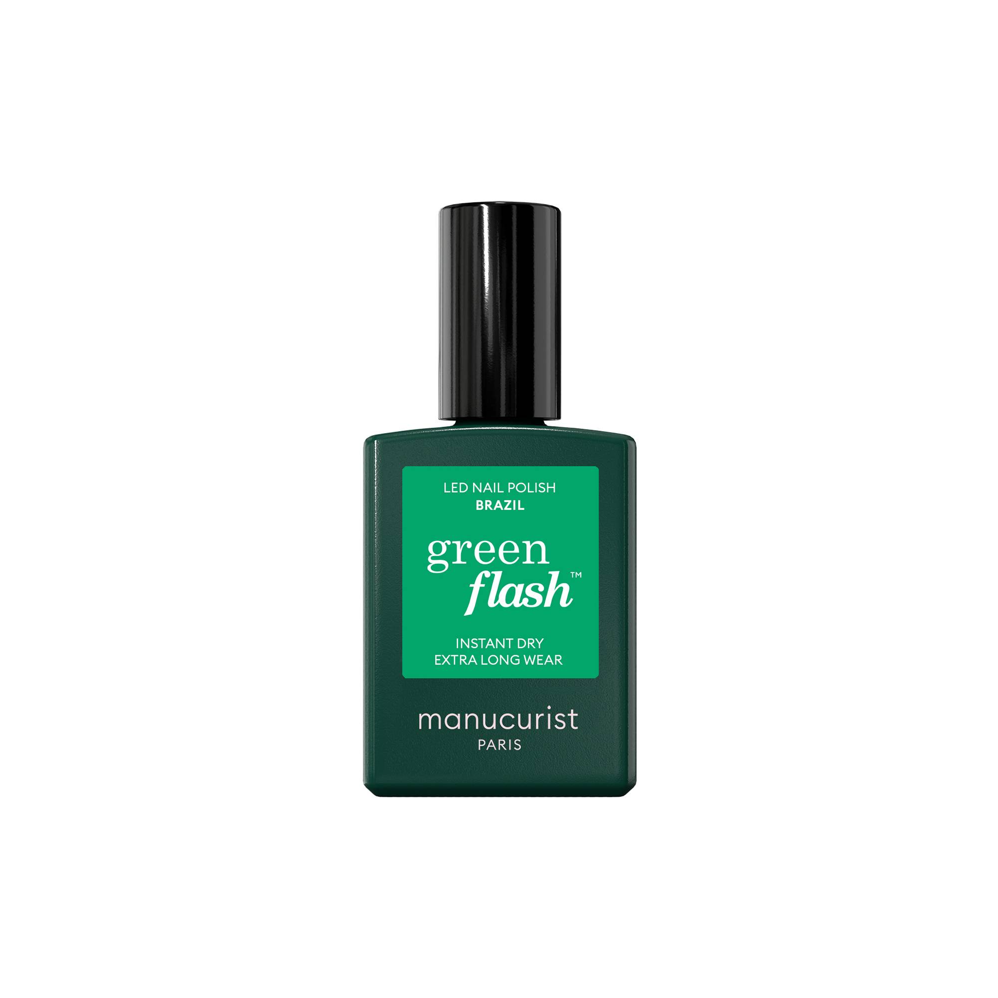 Vernis semi-permanent Green Flash™ Brazil de la marque Manucurist Contenance 15ml - 1