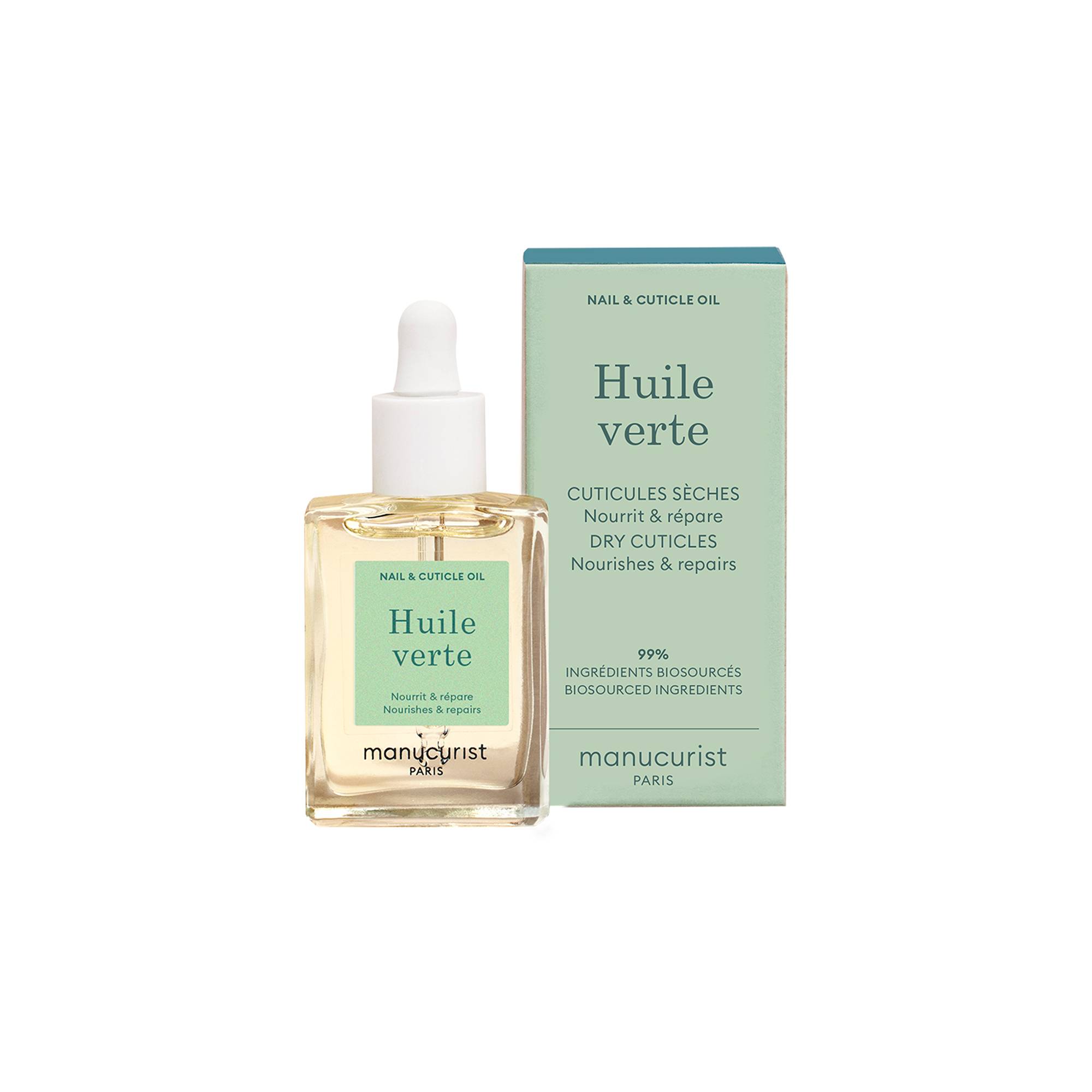 Huile verte ongle et cuticule de la marque Manucurist Contenance 15ml - 2