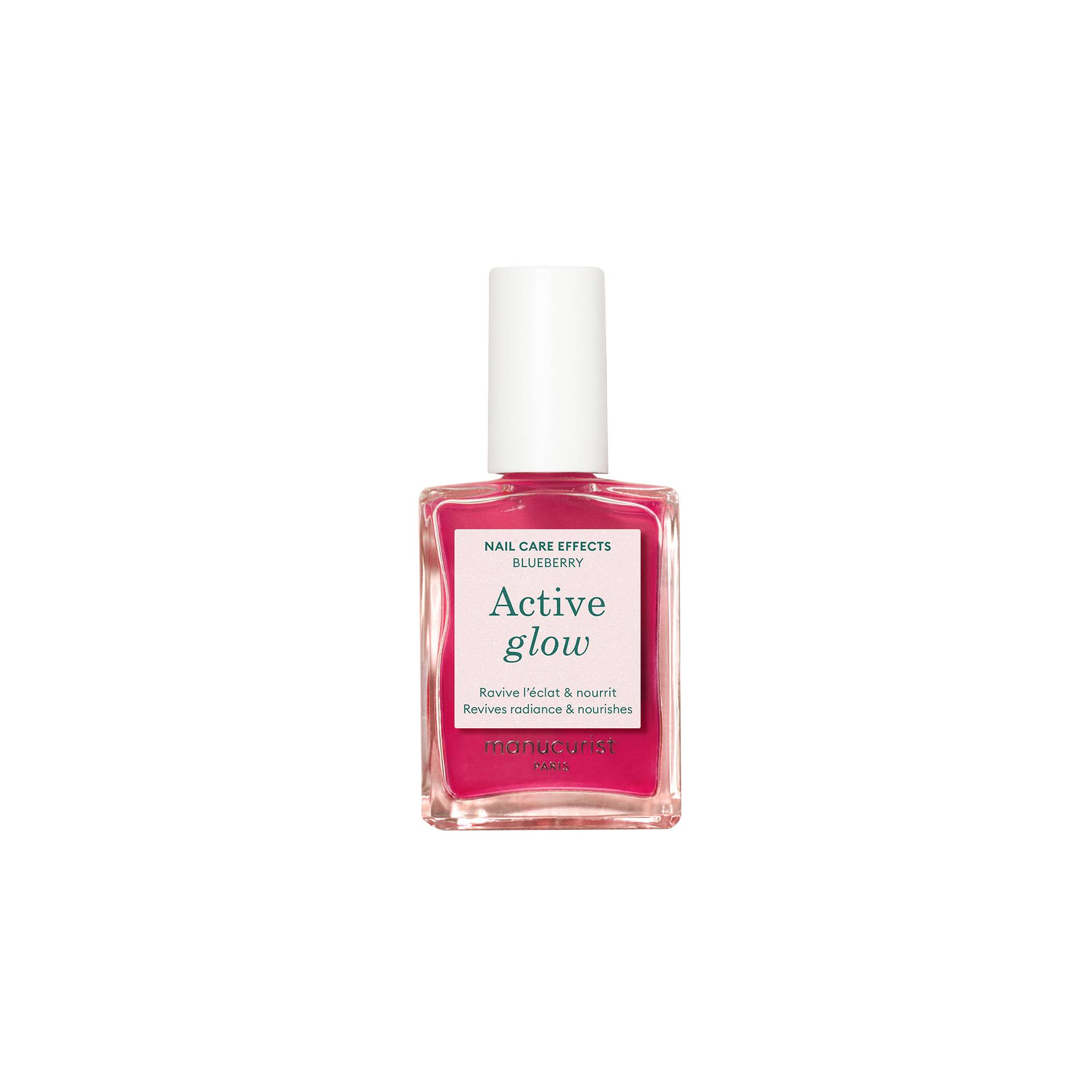 Vernis soin glowy Active glow™ Rosé intense Blueberry de la marque Manucurist Contenance 15ml - 1