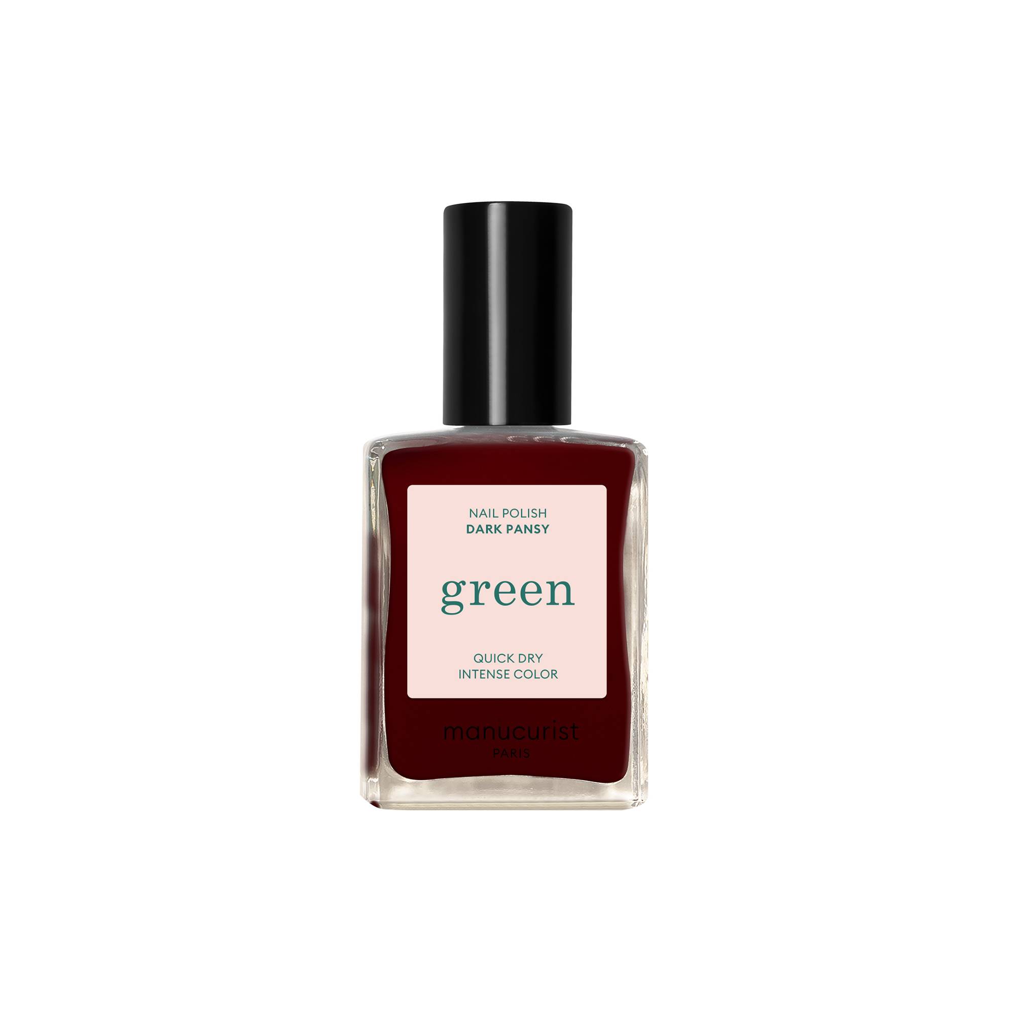 Vernis à ongles Green™ Dark Pansy de la marque Manucurist Contenance 15ml - 1