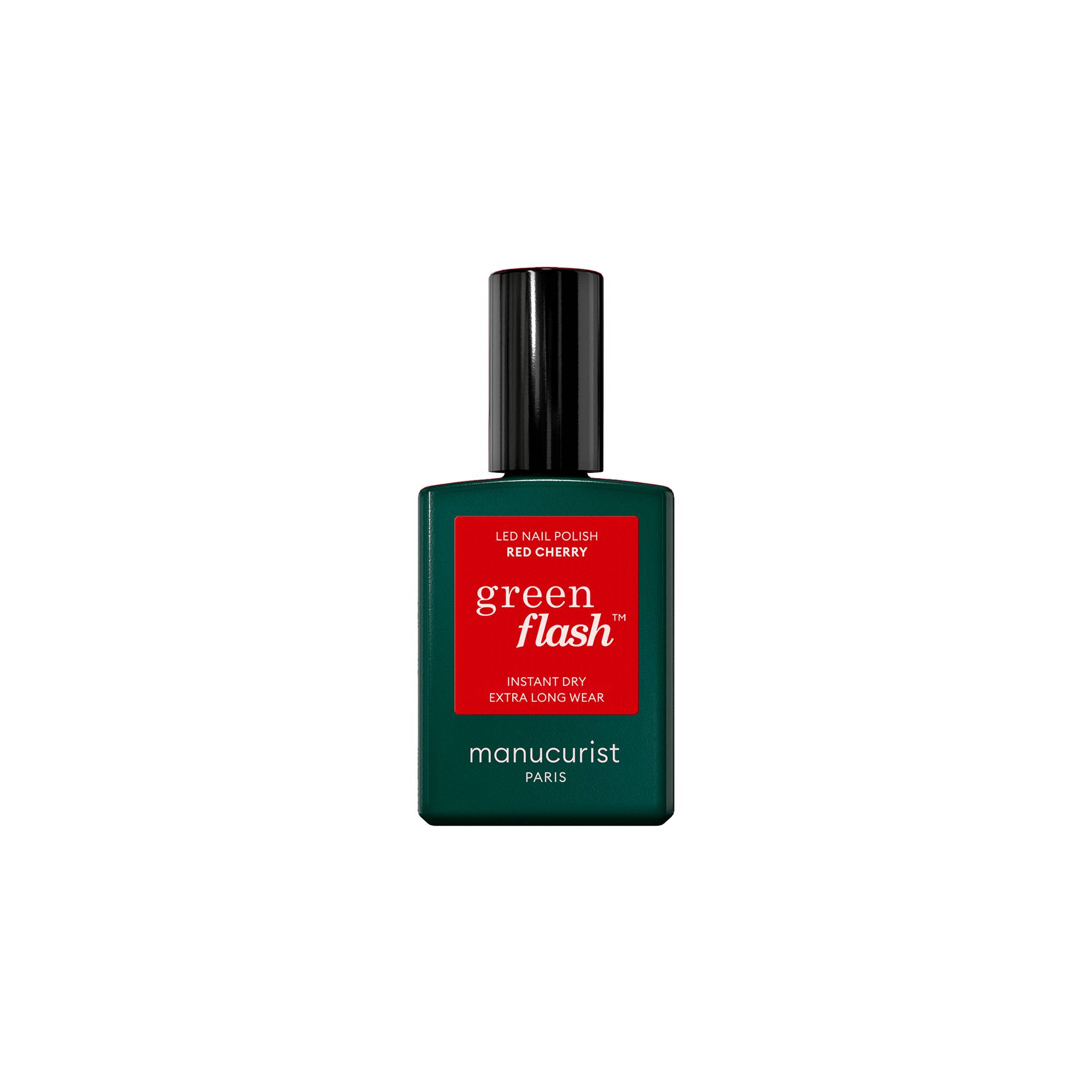 Vernis semi-permanent Green Flash™ Red Cherry de la marque Manucurist Contenance 15ml - 1