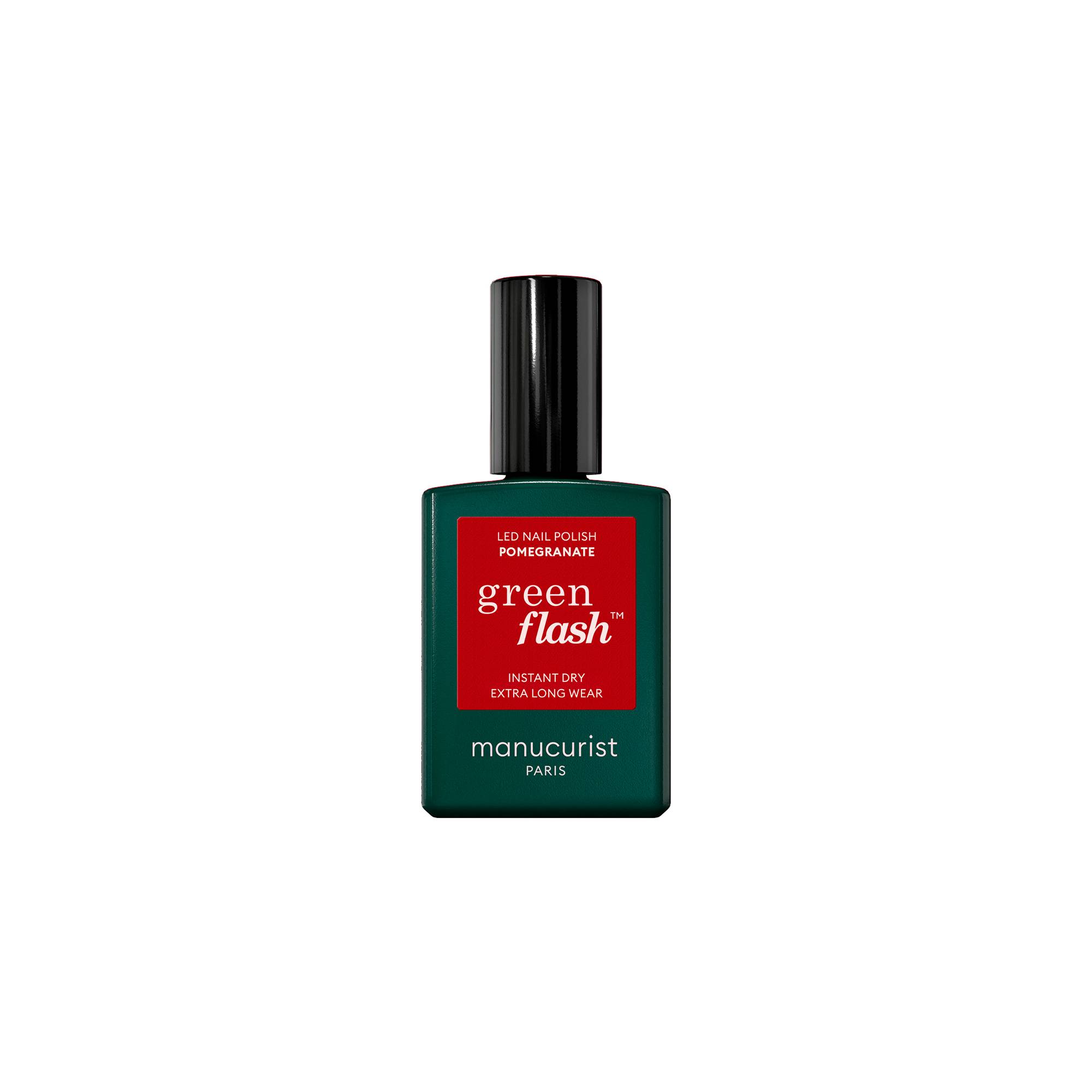 Vernis semi-permanent Green Flash™ Pomegranate de la marque Manucurist Contenance 15ml - 1