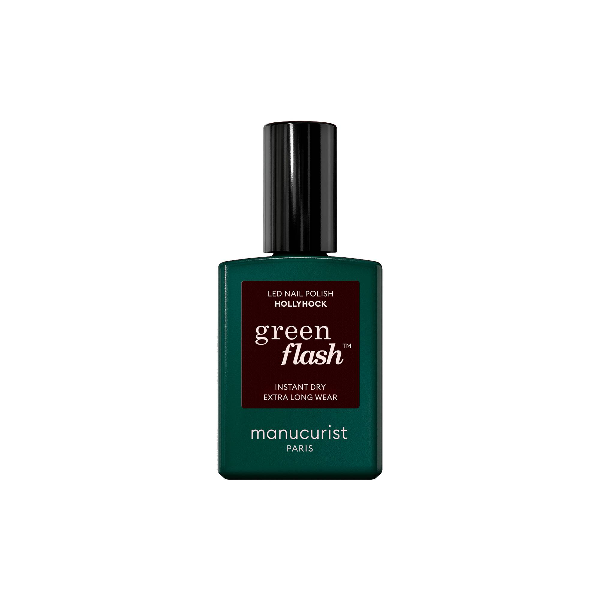 Vernis semi-permanent Green Flash™ Hollyhock de la marque Manucurist Contenance 15ml - 1