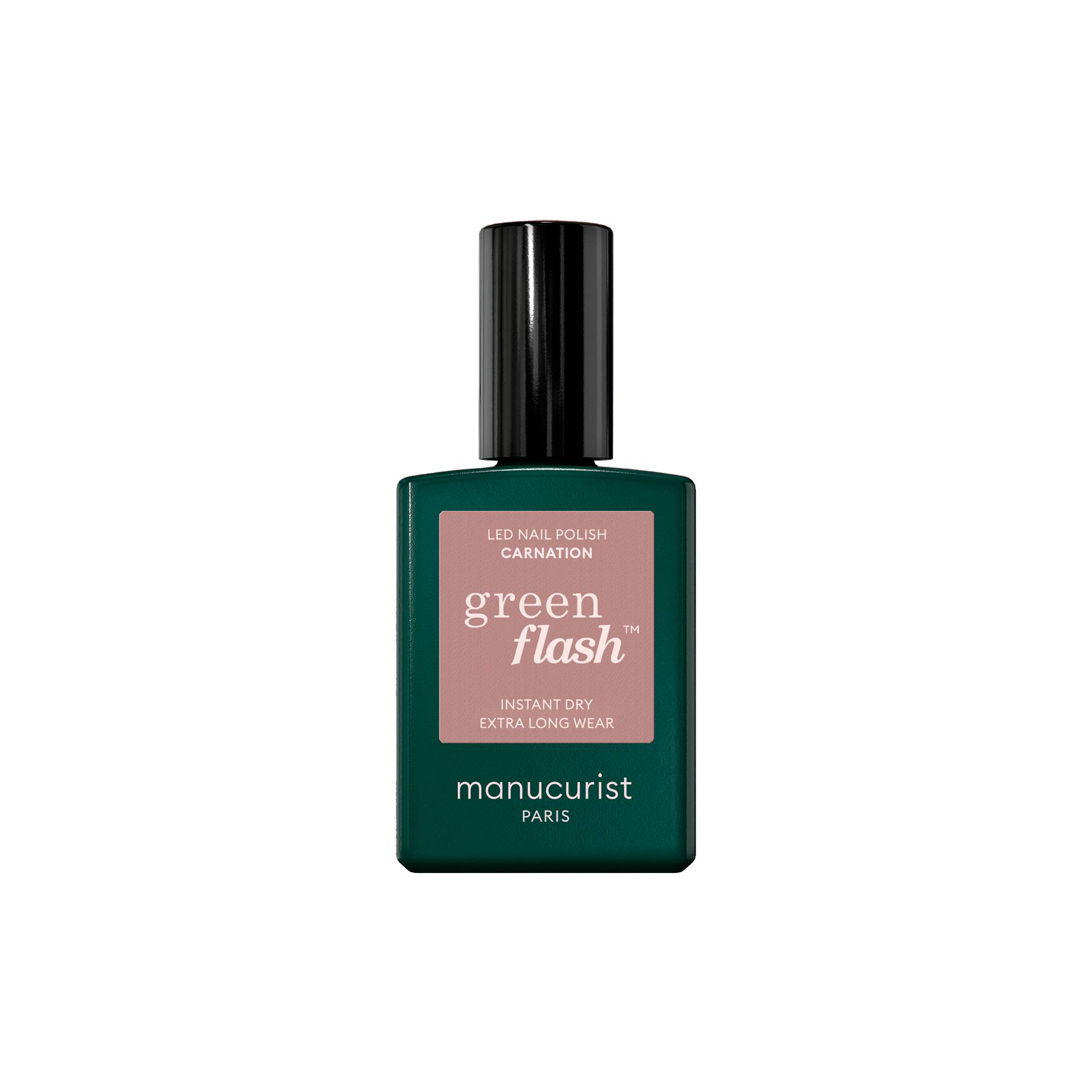 Vernis semi-permanent Green Flash™ Carnation de la marque Manucurist Contenance 15ml - 1