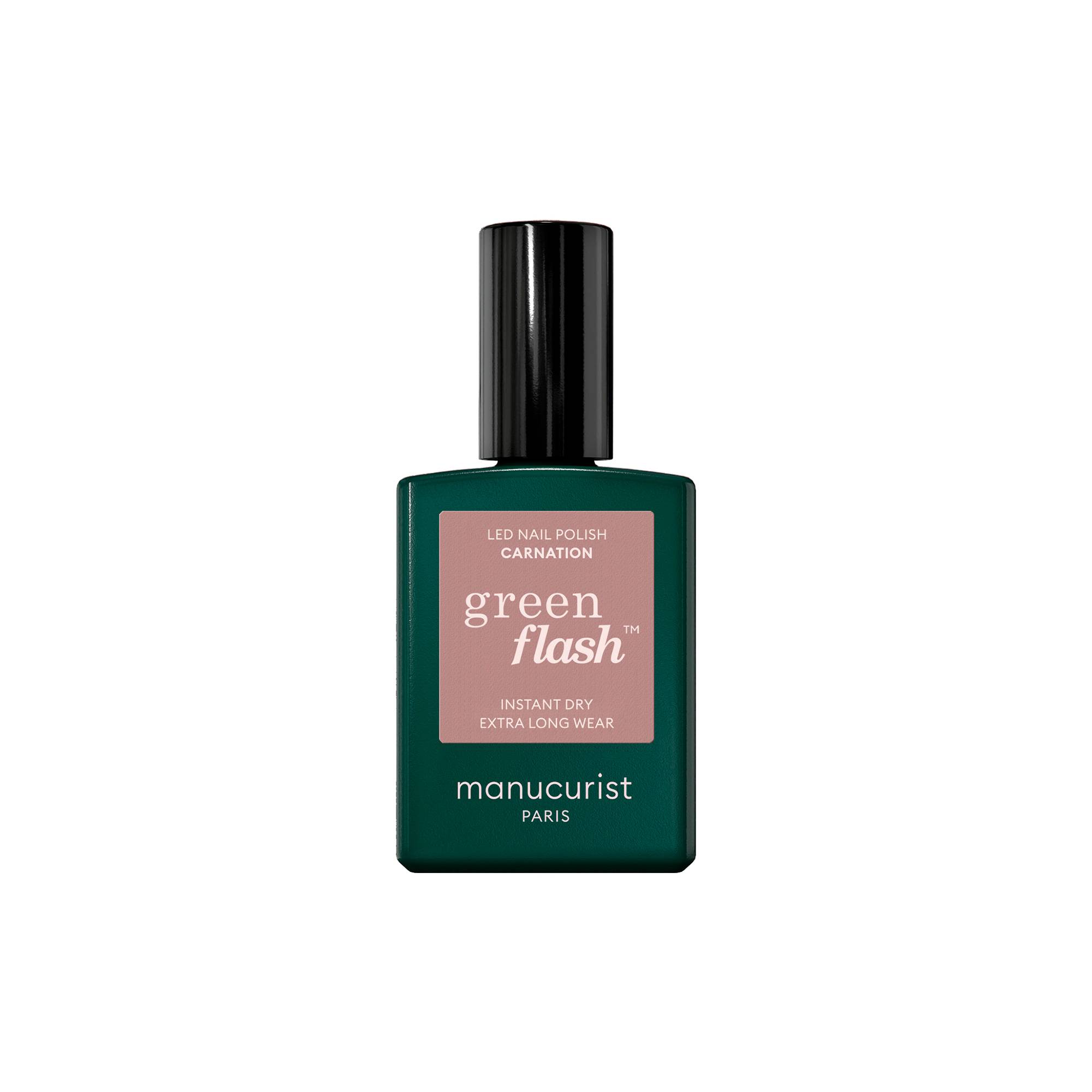 Vernis semi-permanent Green Flash™ Carnation de la marque Manucurist Contenance 15ml - 1