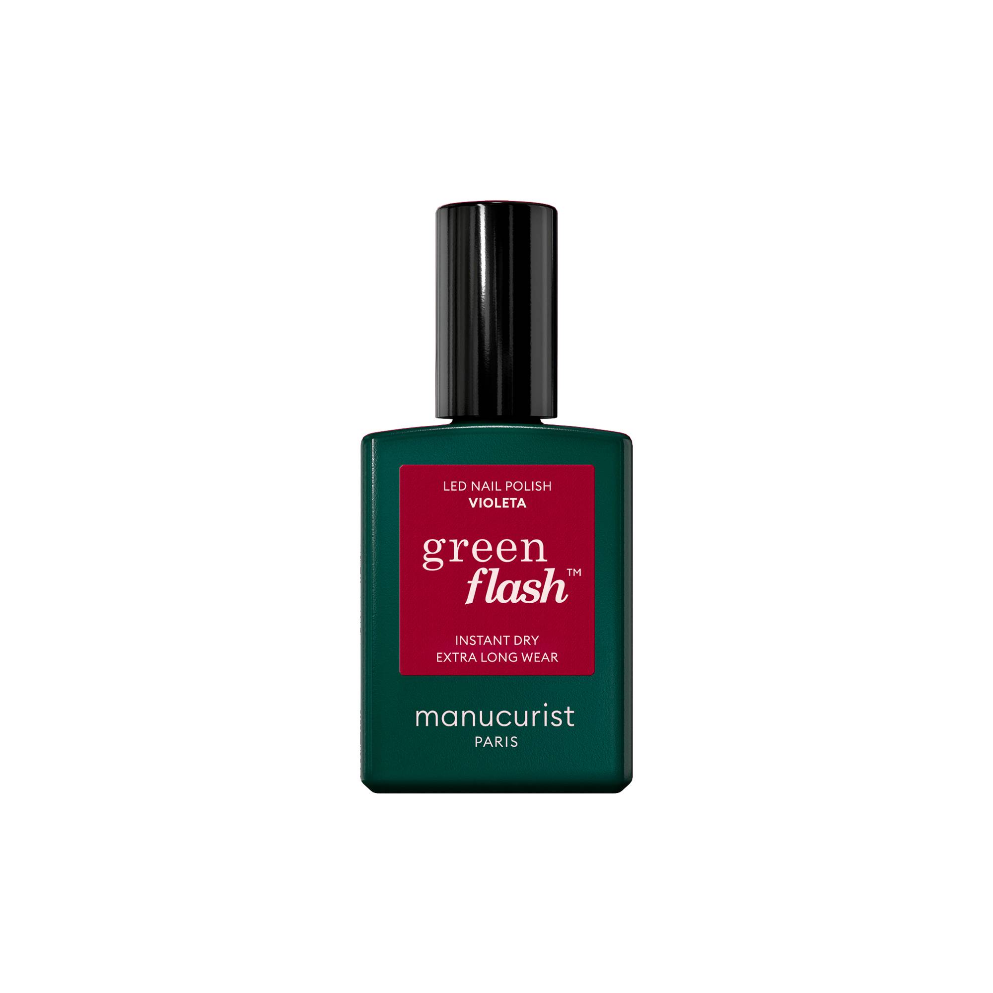 Vernis semi-permanent Green Flash™ Violeta de la marque Manucurist Contenance 15ml - 1