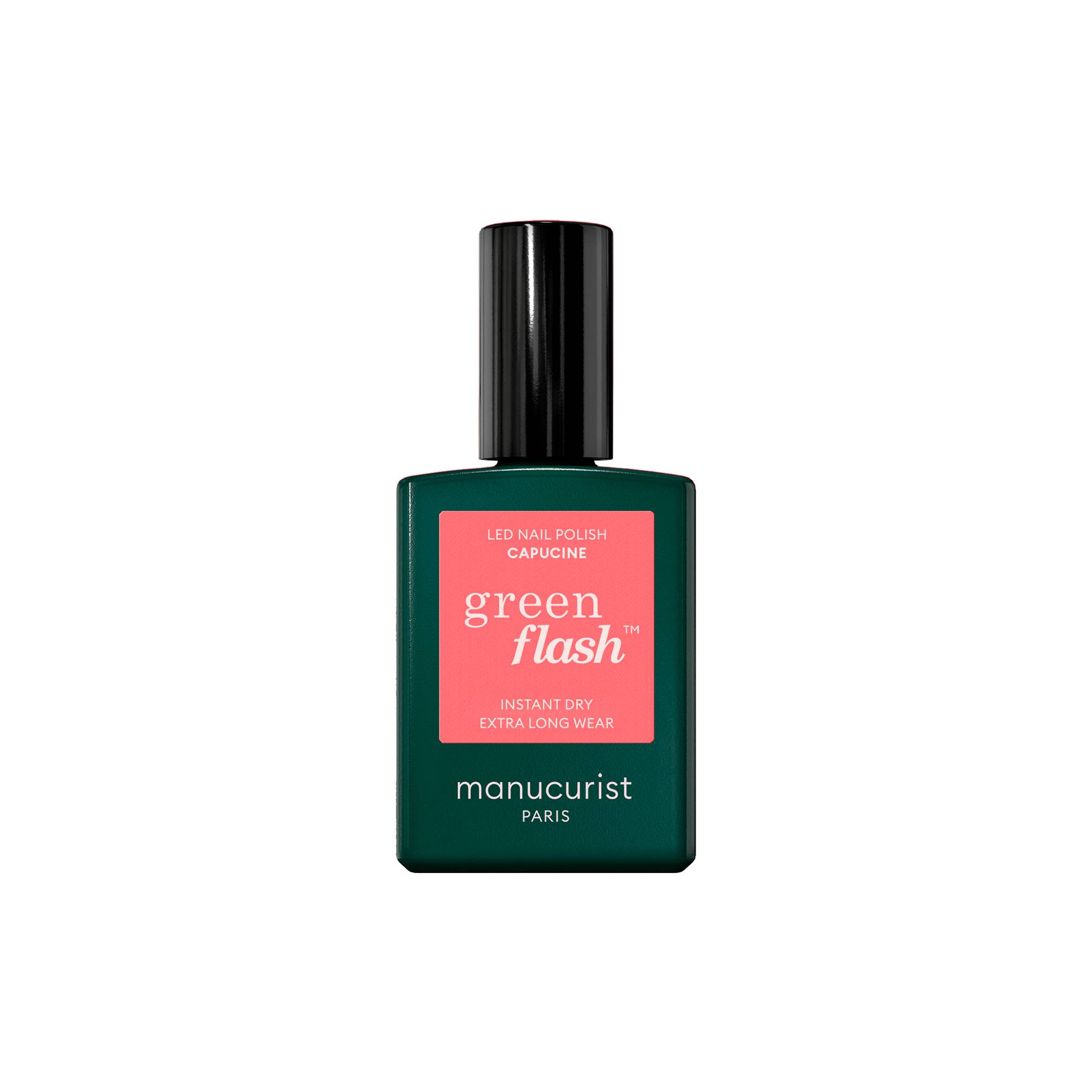 Vernis semi-permanent Green Flash™ Capucine de la marque Manucurist Contenance 15ml - 1