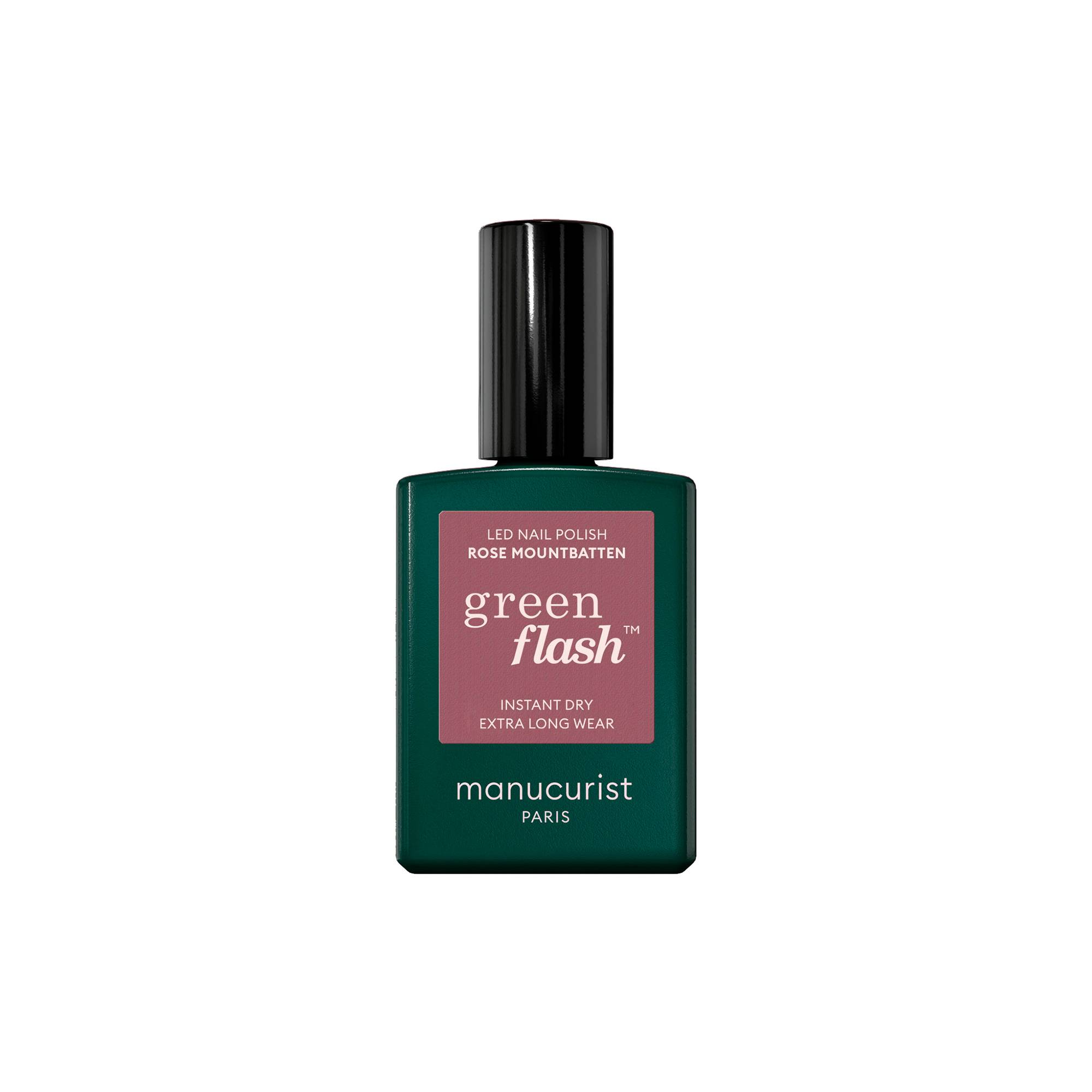 Vernis semi-permanent Green Flash™ Rose Mountbatten de la marque Manucurist Contenance 15ml - 1