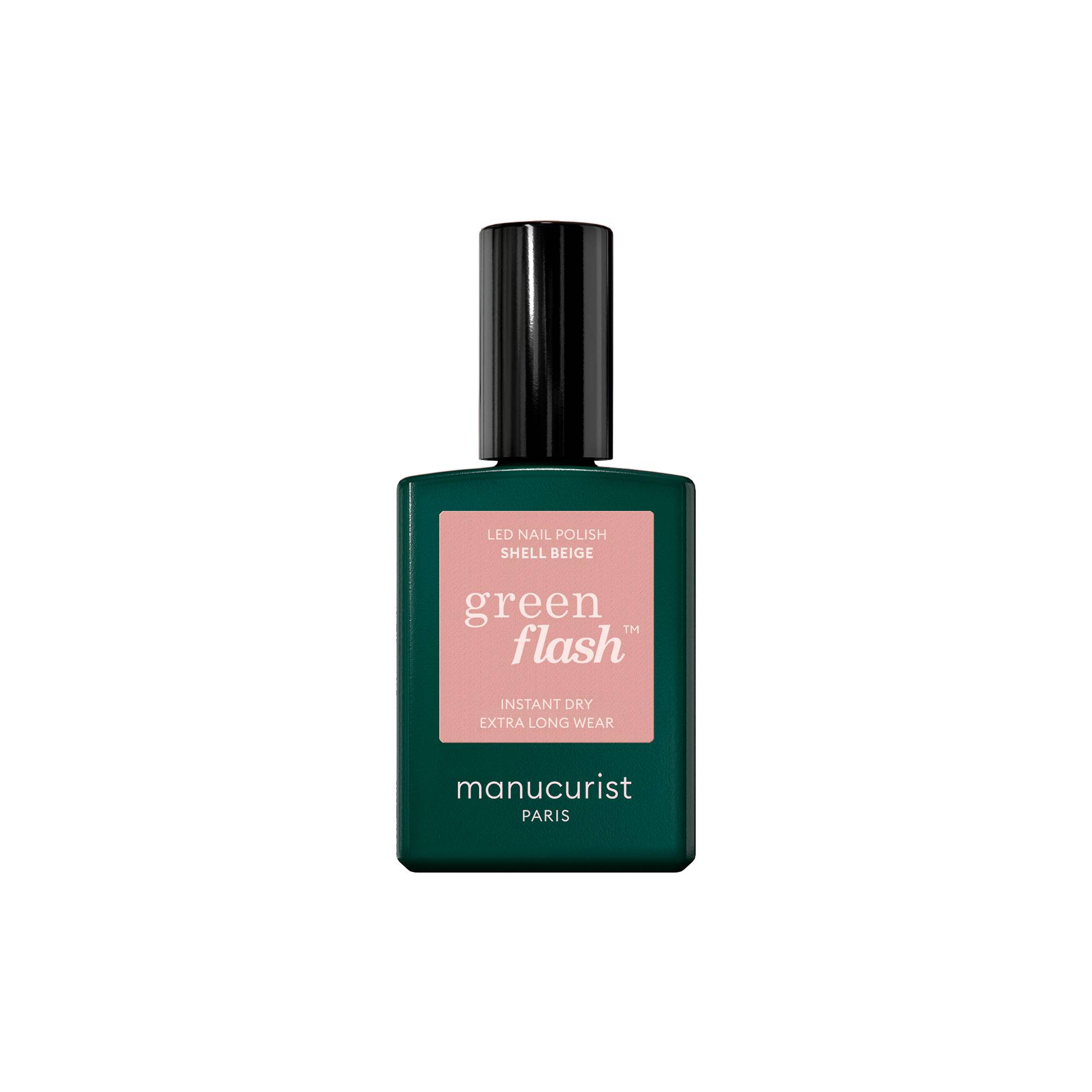 Vernis semi-permanent Green Flash™ Shell Beige de la marque Manucurist Contenance 15ml - 1