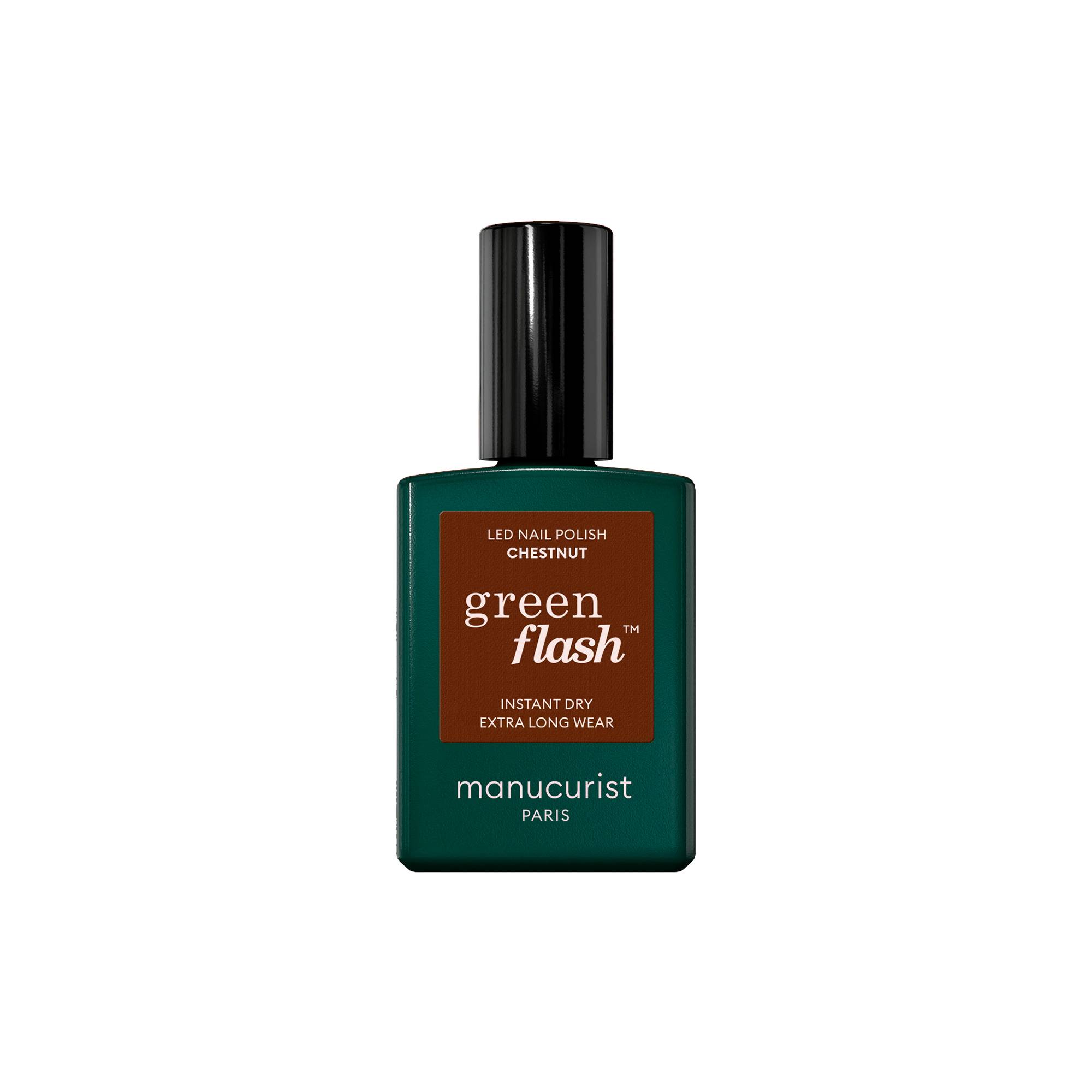 Vernis semi-permanent Green Flash™ Chestnut de la marque Manucurist Contenance 15ml - 1