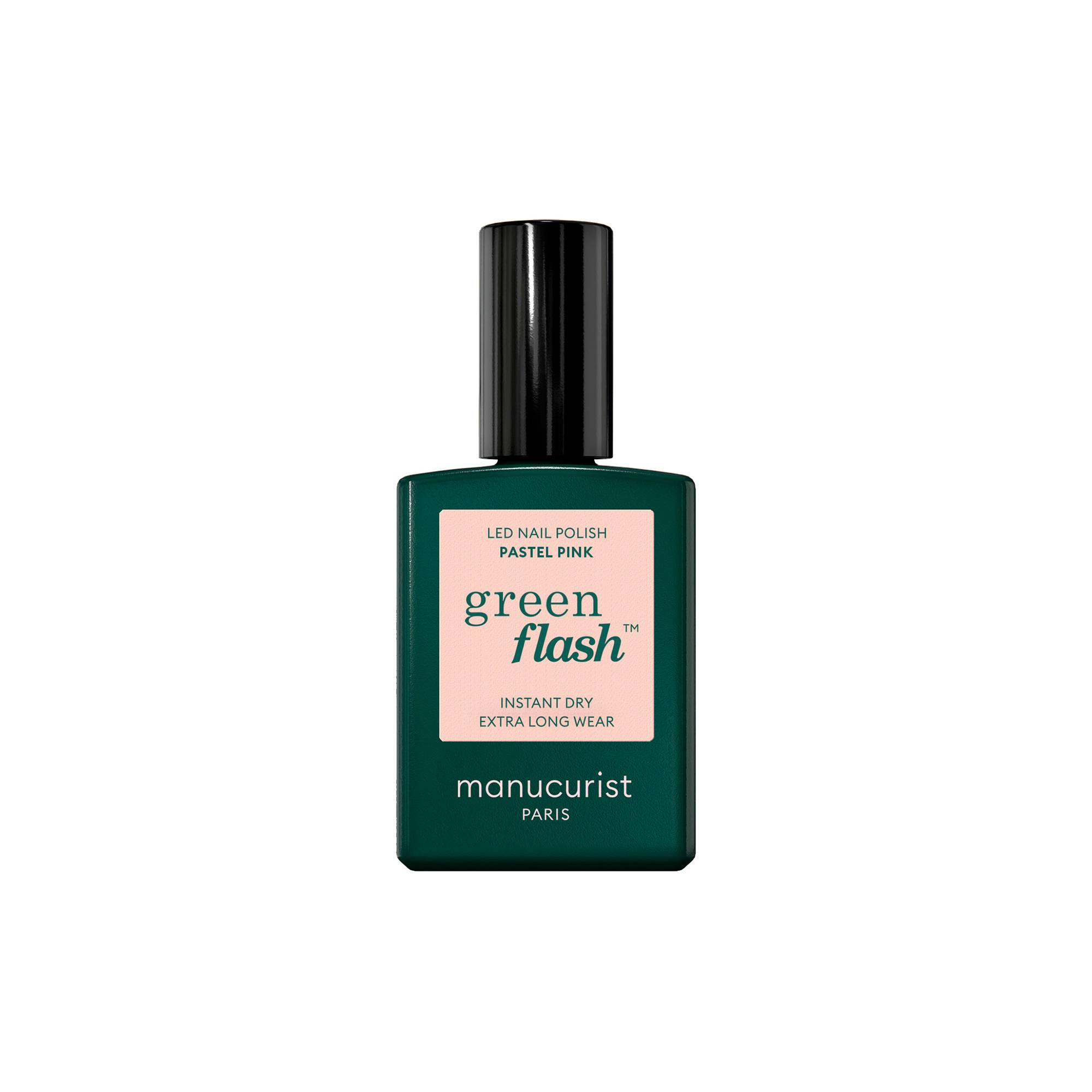 Vernis semi-permanent Green Flash™ Pastel Pink de la marque Manucurist Contenance 15ml - 1