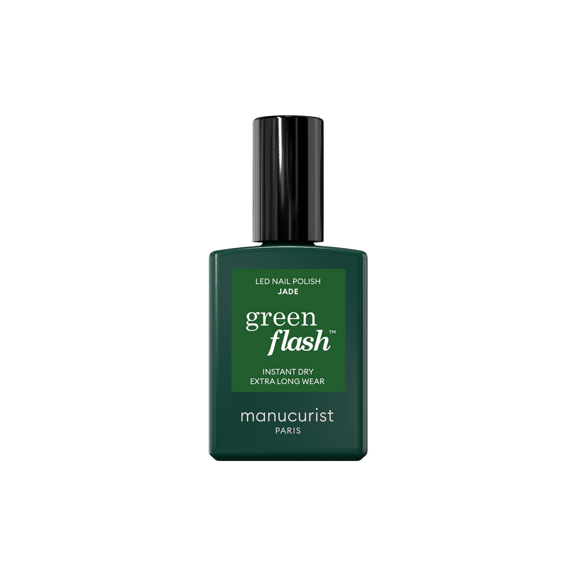 Vernis semi-permanent Green Flash™ Jade de la marque Manucurist Contenance 15ml - 1