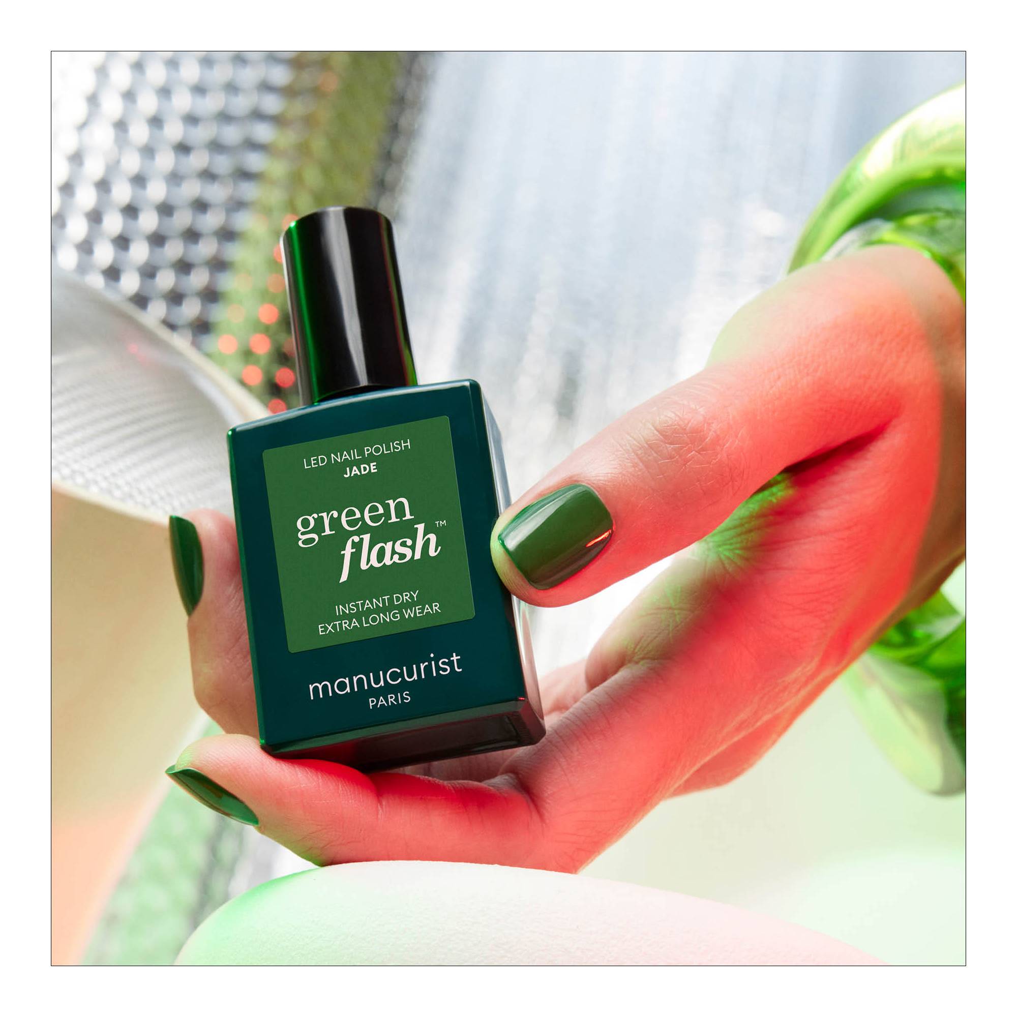 Vernis semi-permanent Green Flash™ Jade de la marque Manucurist Contenance 15ml - 4