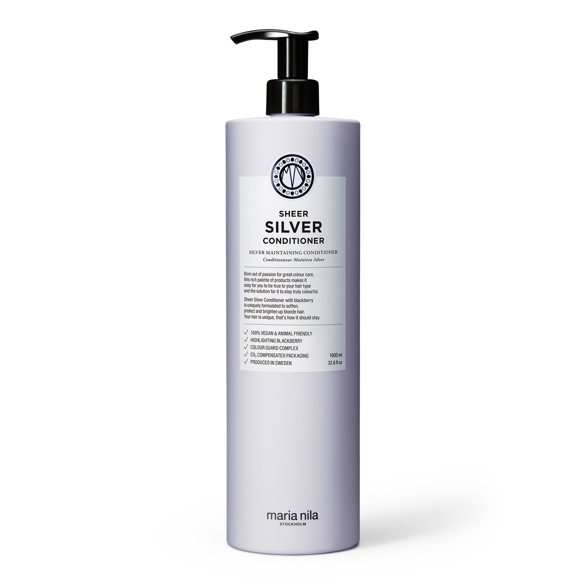 Après-shampooing déjaunisseur Sheer Silver de la marque Maria Nila Contenance 1000ml - 1