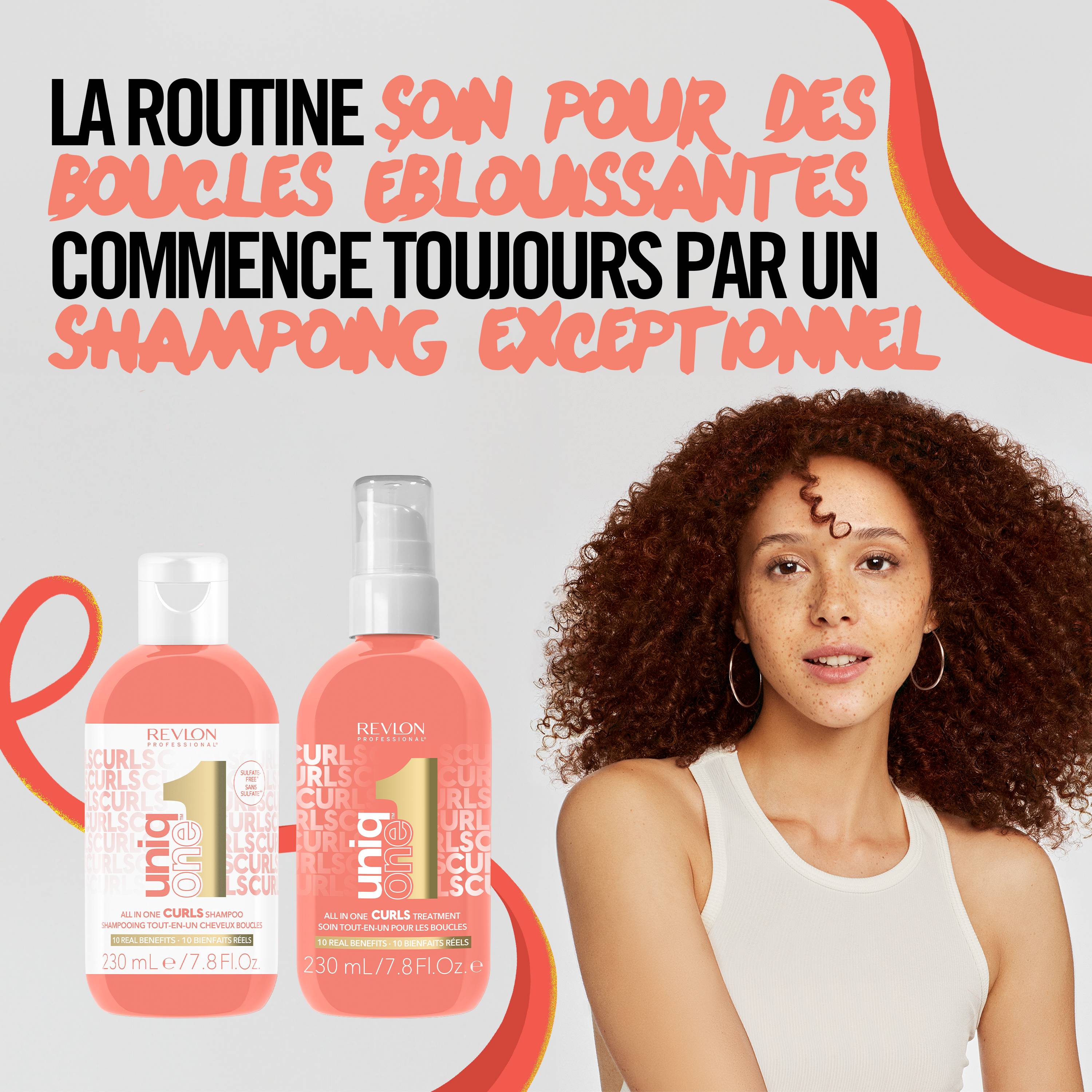 Shampooing Tout-en-Un UniqOne™ Cheveux Bouclés de la marque Revlon Contenance 230ml - 4