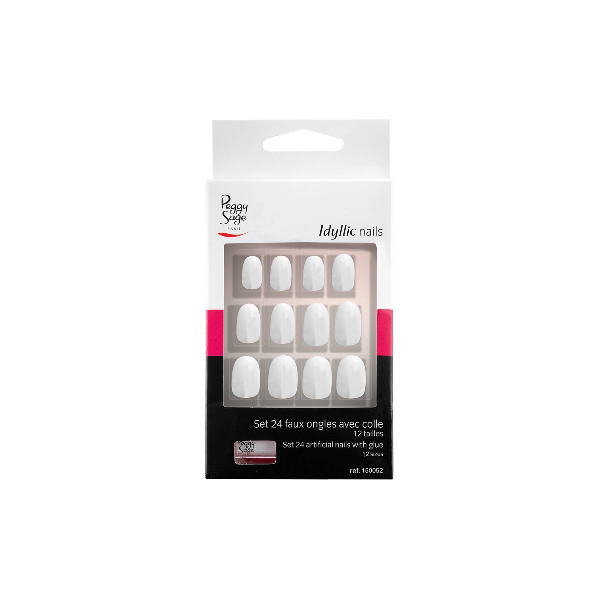 Faux ongles Idyllic nails Set x24 Smart oval de la marque Peggy Sage - 1