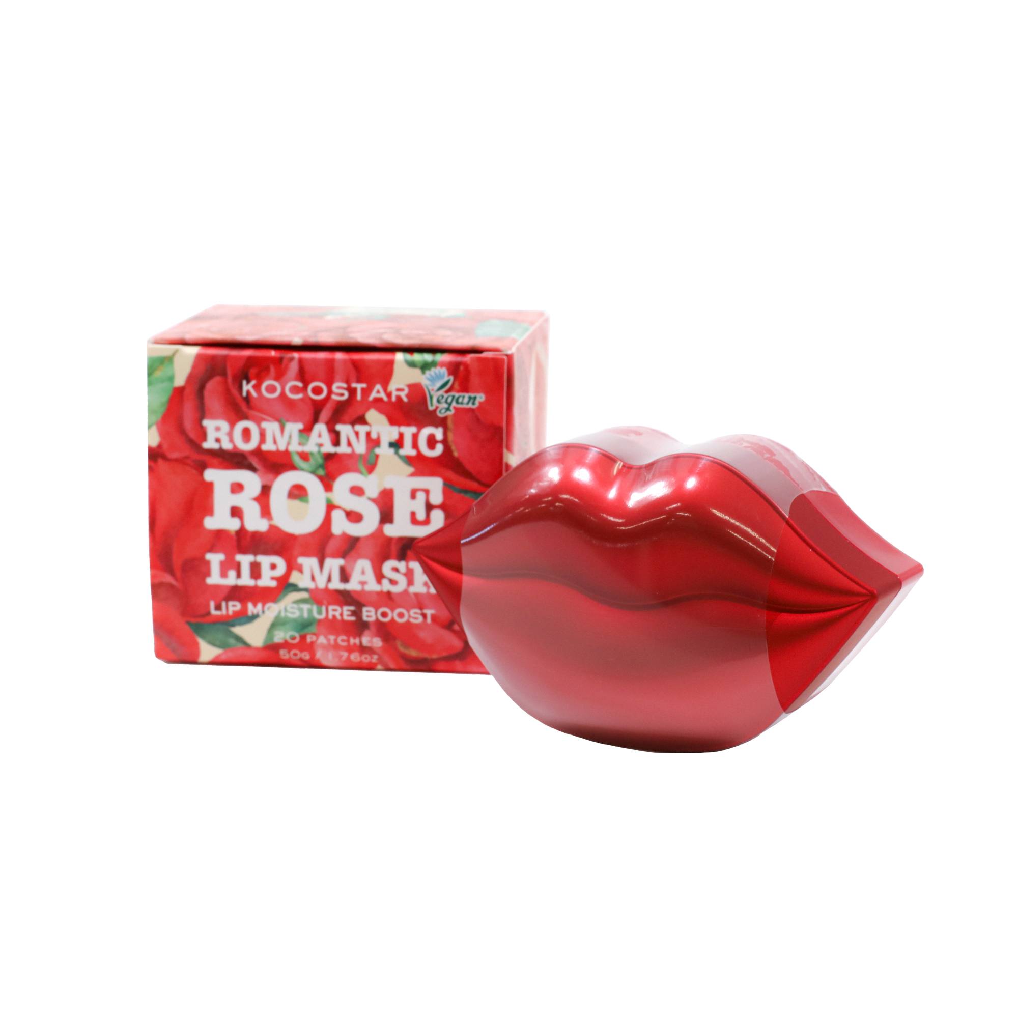 Masque lèvres hydratant all-in-one Romantic Rose - 20 patchs de la marque Kocostar Contenance 200ml - 2