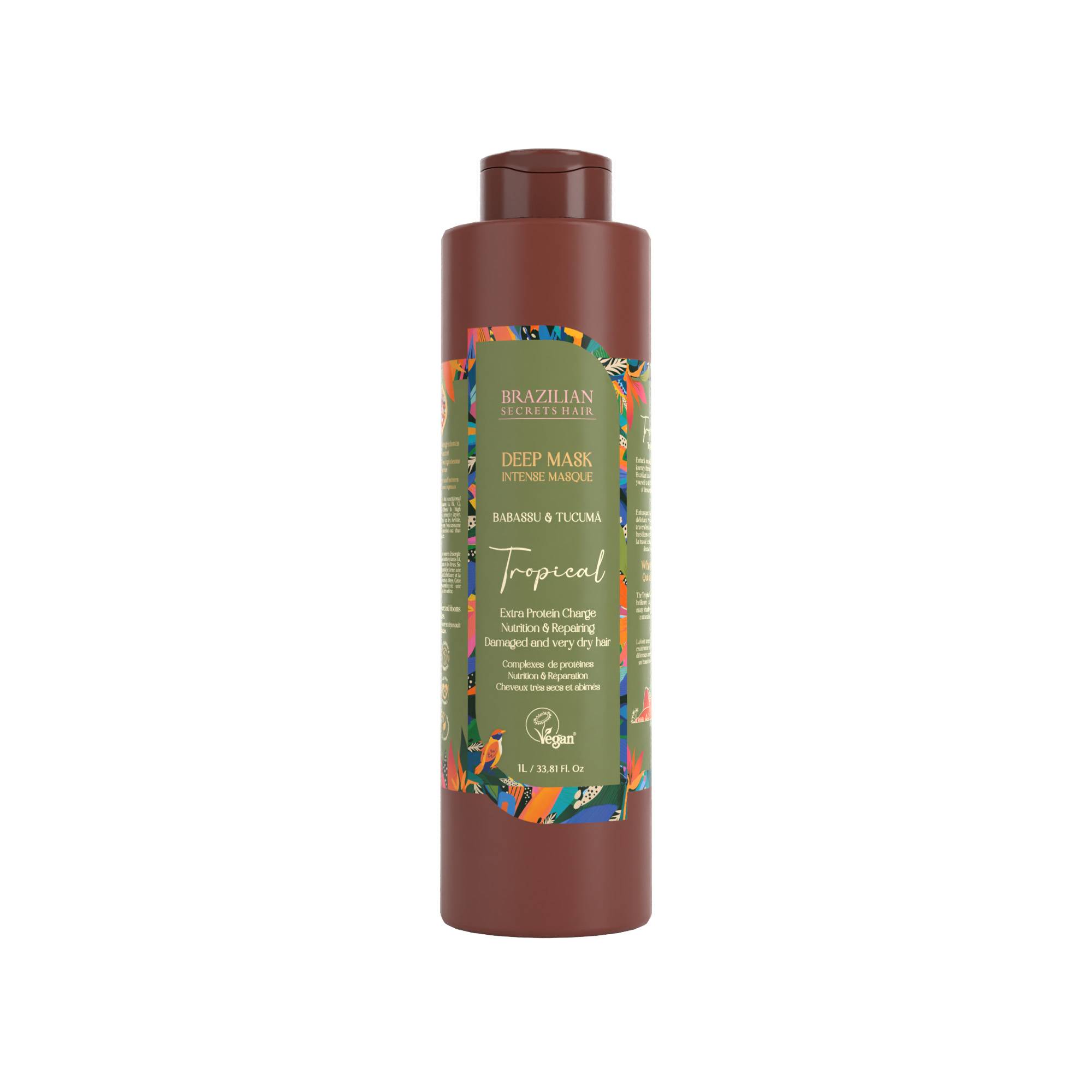 Masque nourrissant intense Tropical de la marque Brazilian Secrets Hair Contenance 1000ml - 1
