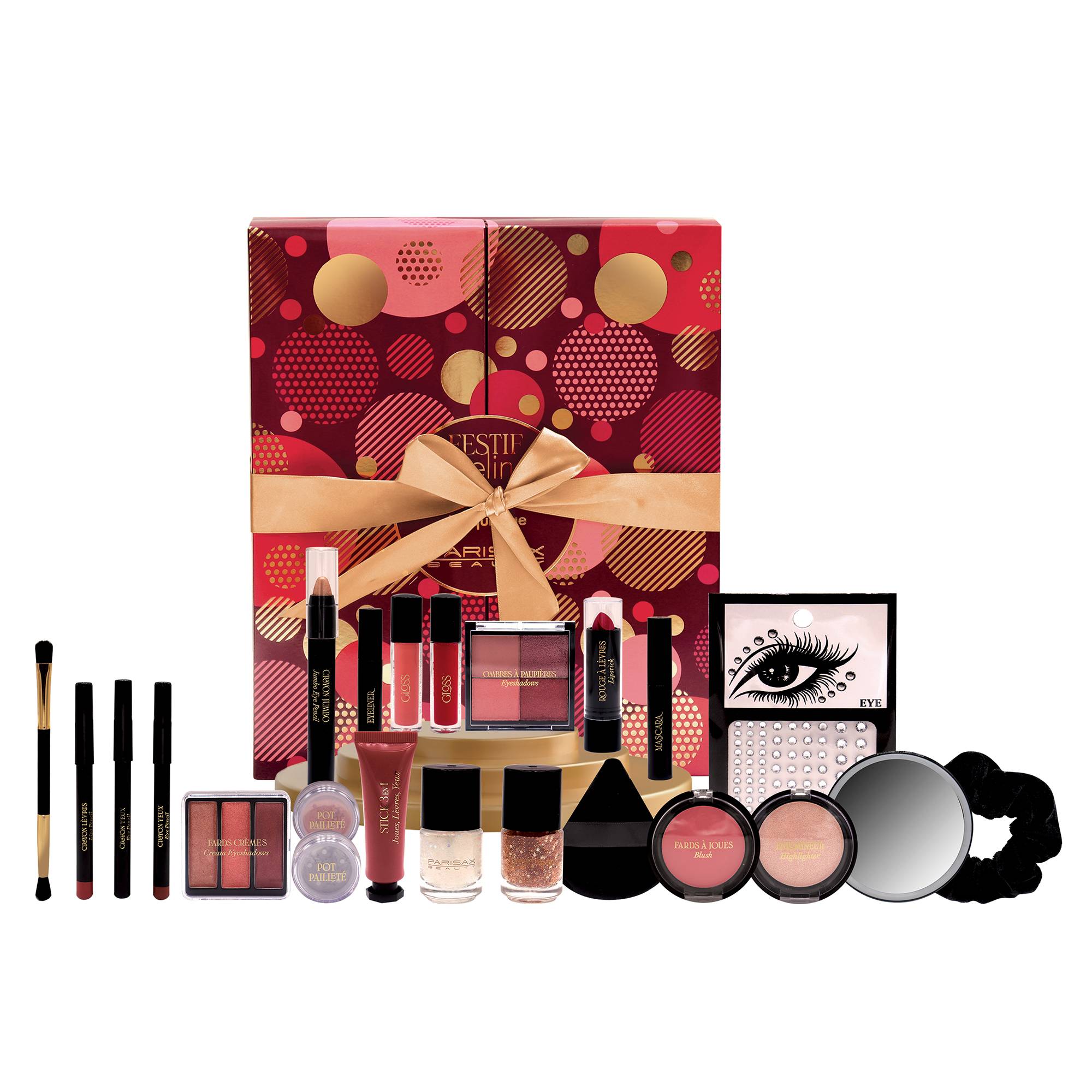 Calendrier de l'avent maquillage Festif Feeling Parisax 2024 de la marque Parisax Contenance 500g - 1
