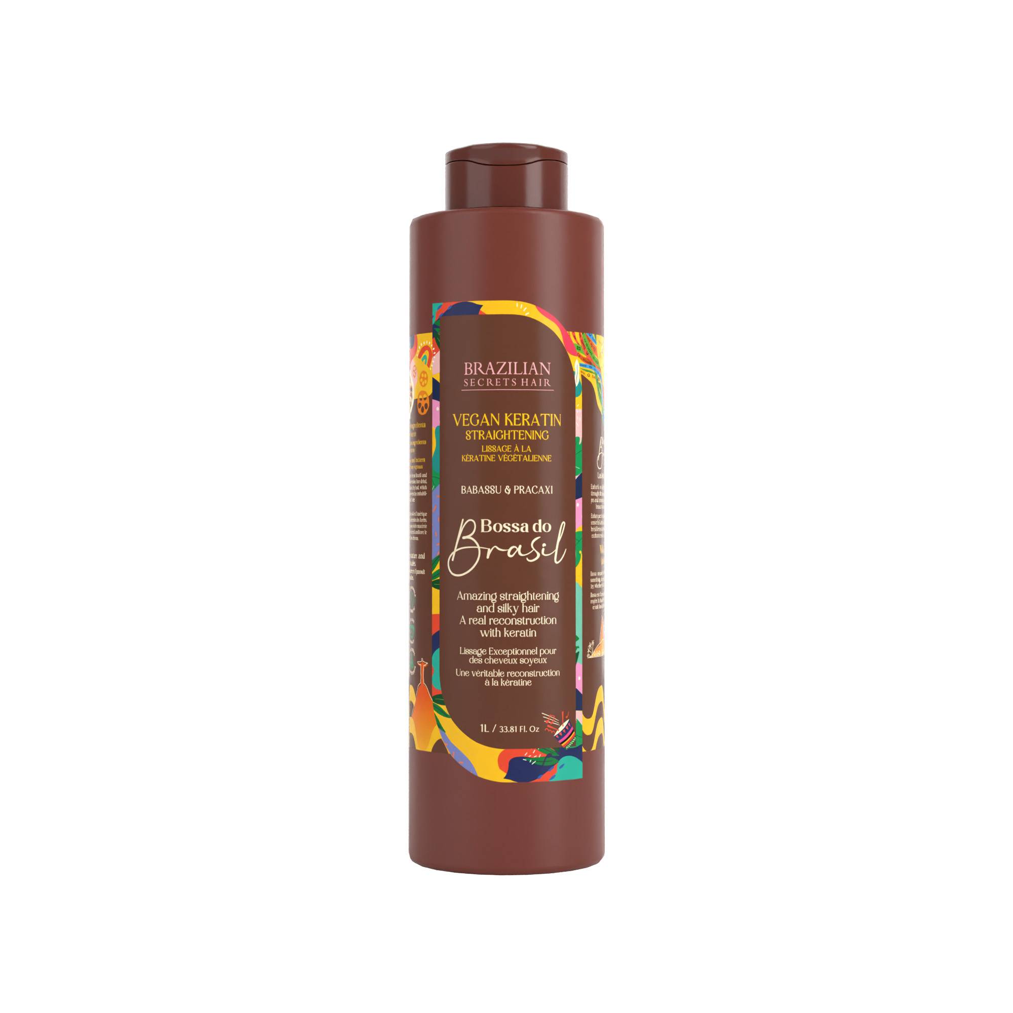 Lissage à la kératine végétalienne Bossa do Brasil de la marque Brazilian Secrets Hair Contenance 1000ml - 1