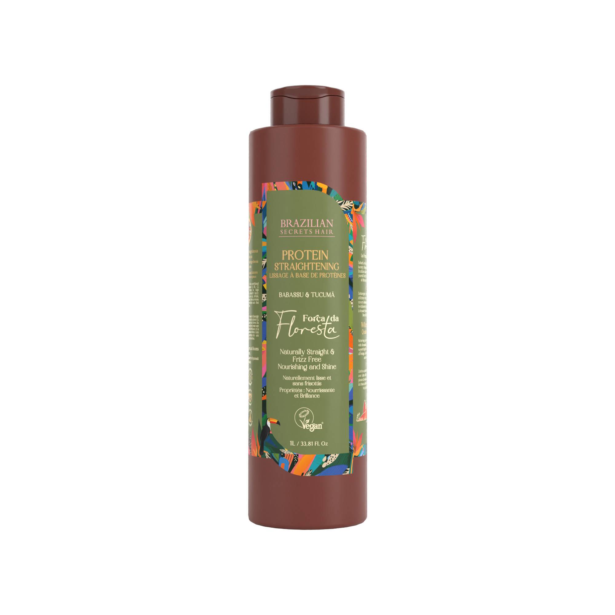 Lissage à la protéine intensif Força da Floresta de la marque Brazilian Secrets Hair Contenance 1000ml - 1