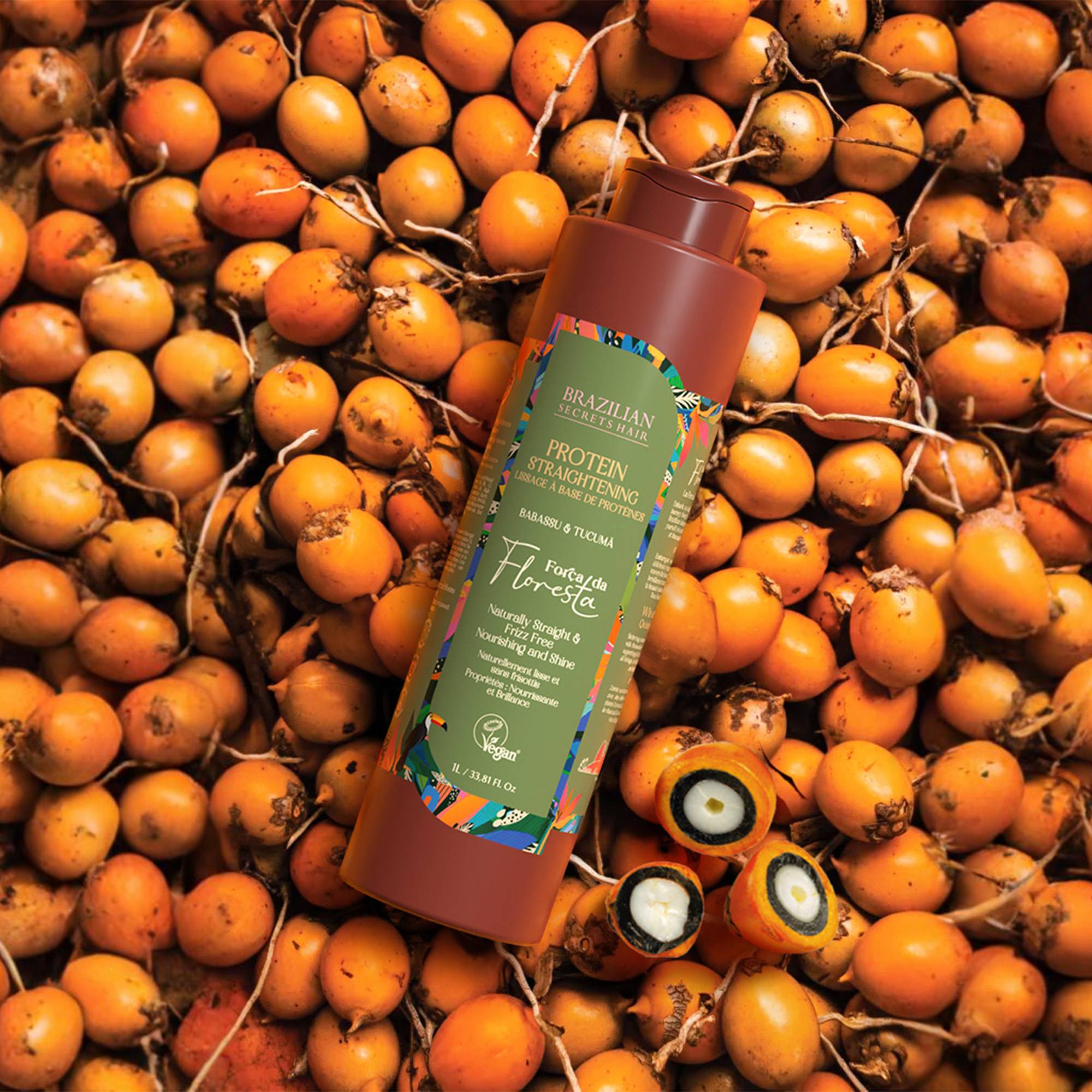 Lissage à la protéine intensif Força da Floresta de la marque Brazilian Secrets Hair Contenance 1000ml - 2