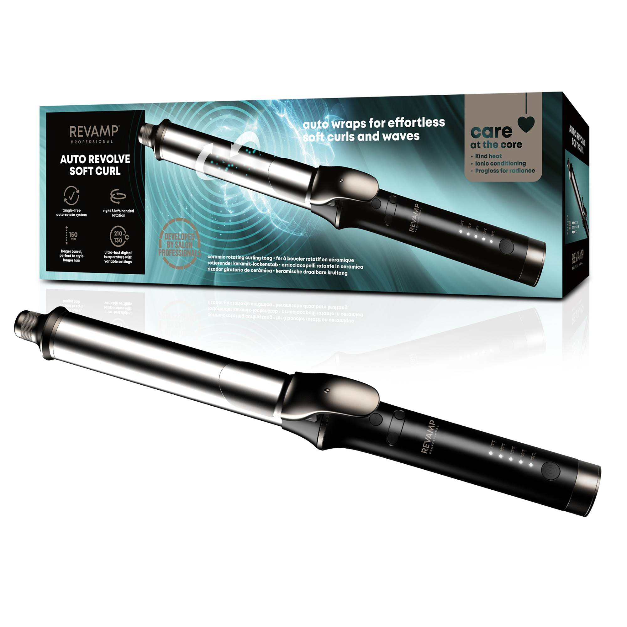 Boucleur Automatique Avec Pince Progloss™ de la marque Revamp Professional Contenance 365g - 1