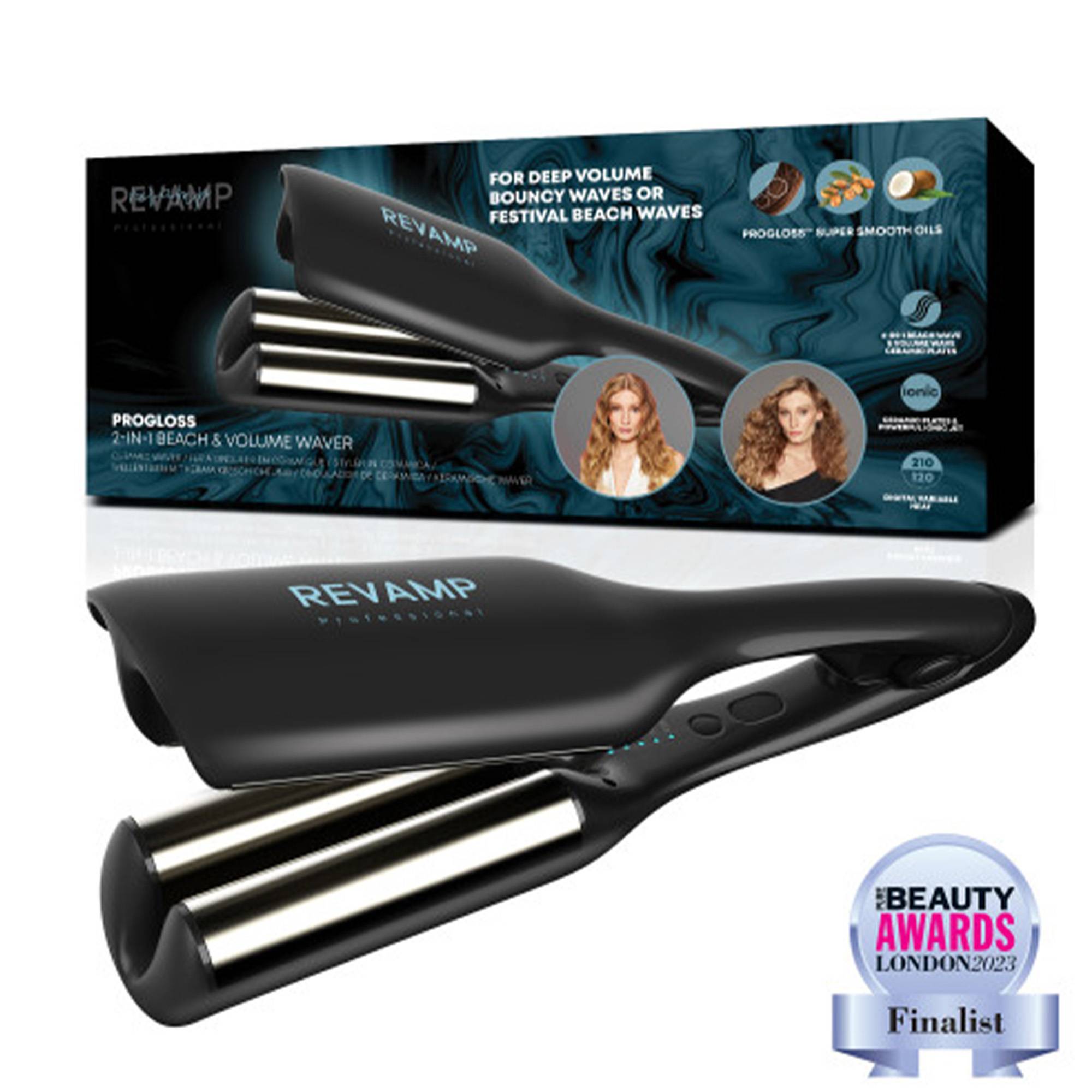 Fer À Onduler Multifonctions Vagues Et Boucles PROGLOSS™ de la marque Revamp Professional Contenance 430g - 1