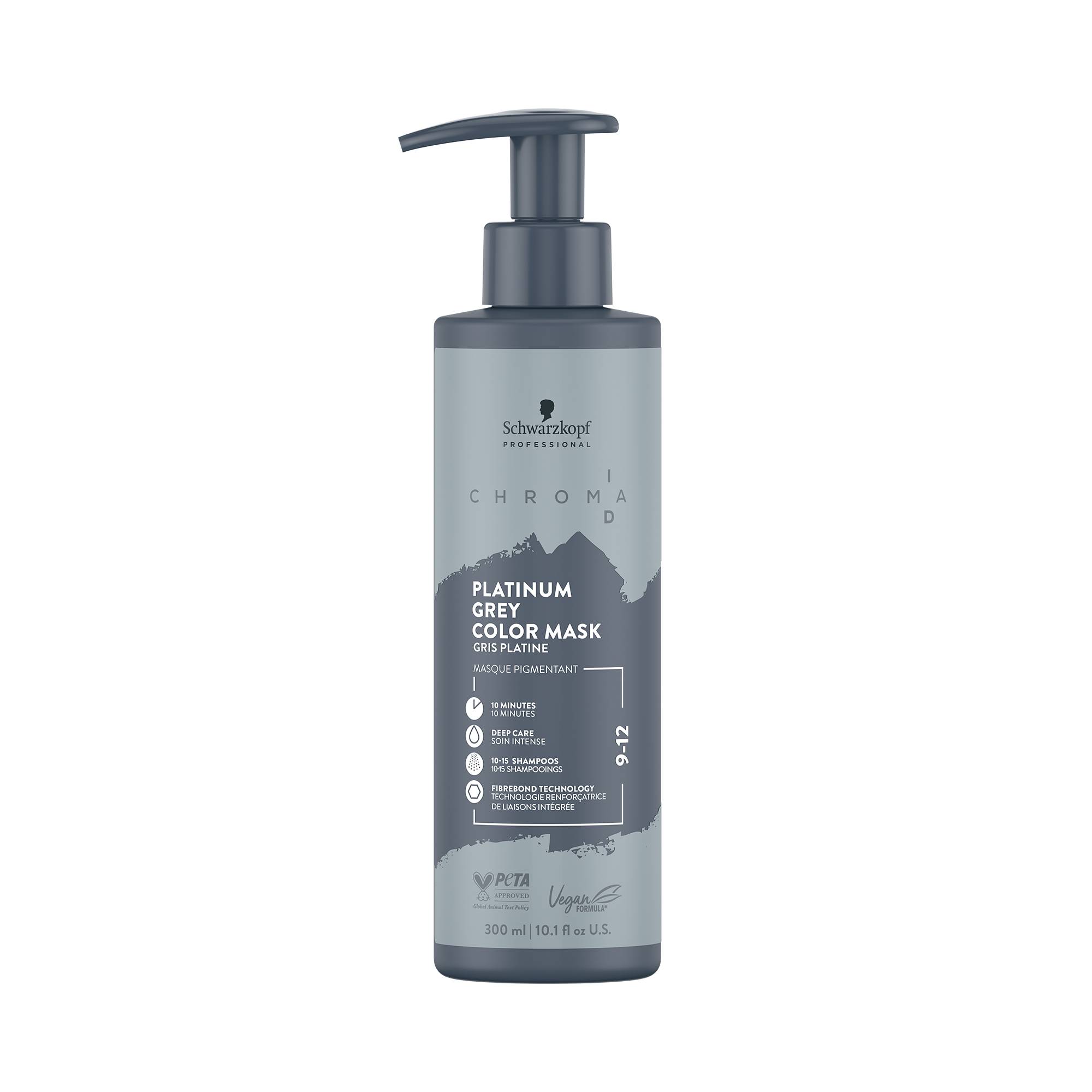 Masque pigmentant ChromaID 9-12 Gris Platine de la marque Schwarzkopf Professional Contenance 300ml - 1